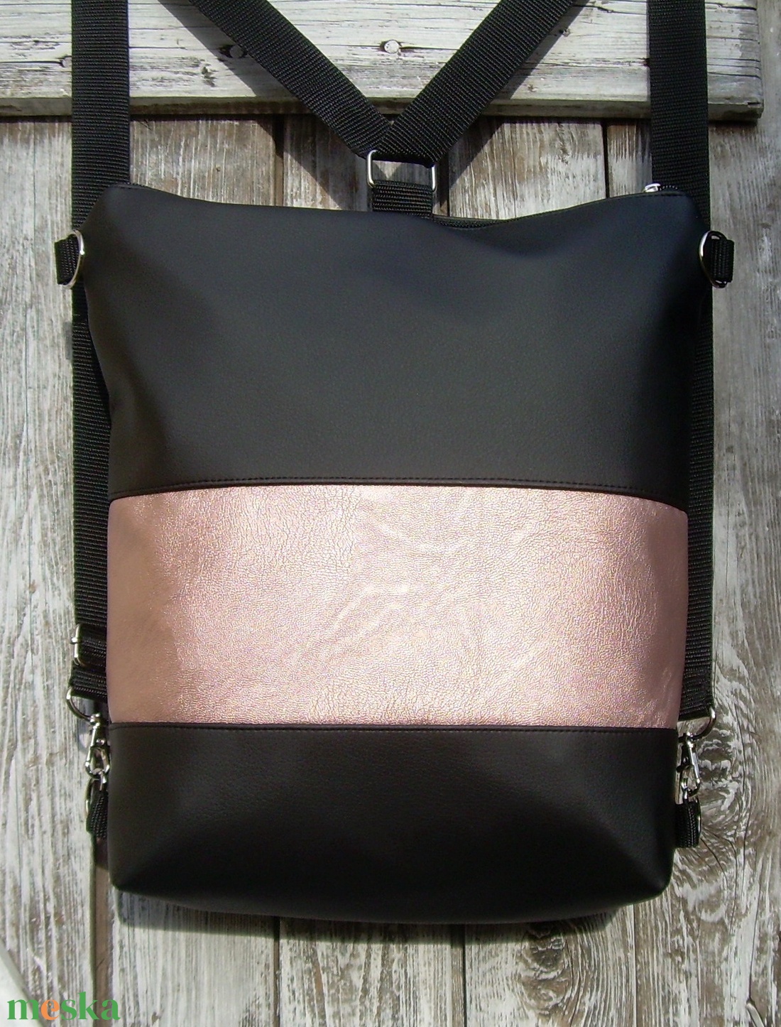 CITY BAG HÁTIZSÁK/OLDALTÁSKA : Egy kis luxus metál rózsaszínnel - táska & tok - hátizsák - hátizsák - Meska.hu CITY BAG HÁTIZSÁK/OLDALTÁSKA : Egy kis luxus metál rózsaszínnel - táska & tok - hátizsák - hátizsák - Meska.hu