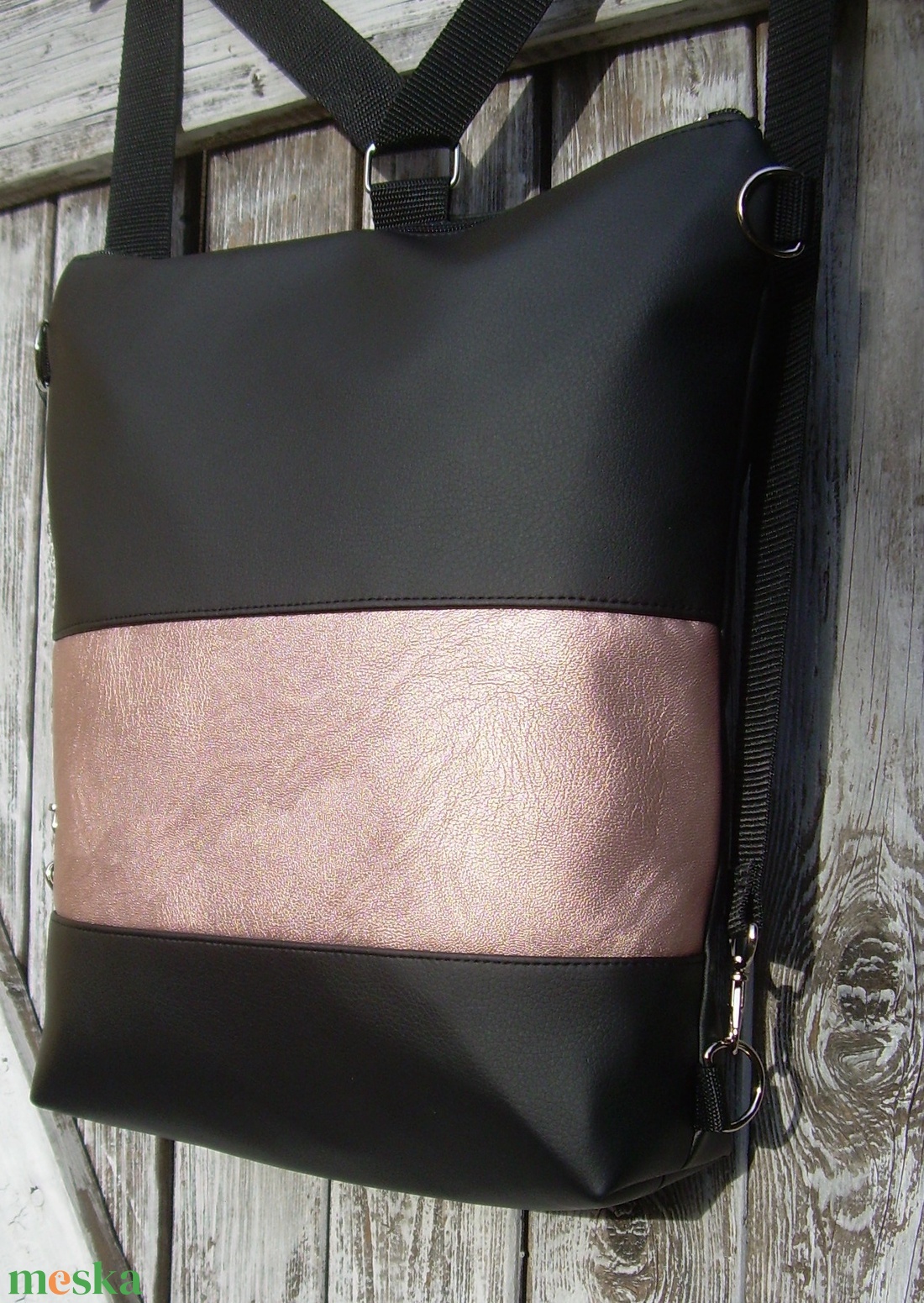 CITY BAG HÁTIZSÁK/OLDALTÁSKA : Egy kis luxus metál rózsaszínnel - táska & tok - hátizsák - hátizsák - Meska.hu CITY BAG HÁTIZSÁK/OLDALTÁSKA : Egy kis luxus metál rózsaszínnel - táska & tok - hátizsák - hátizsák - Meska.hu