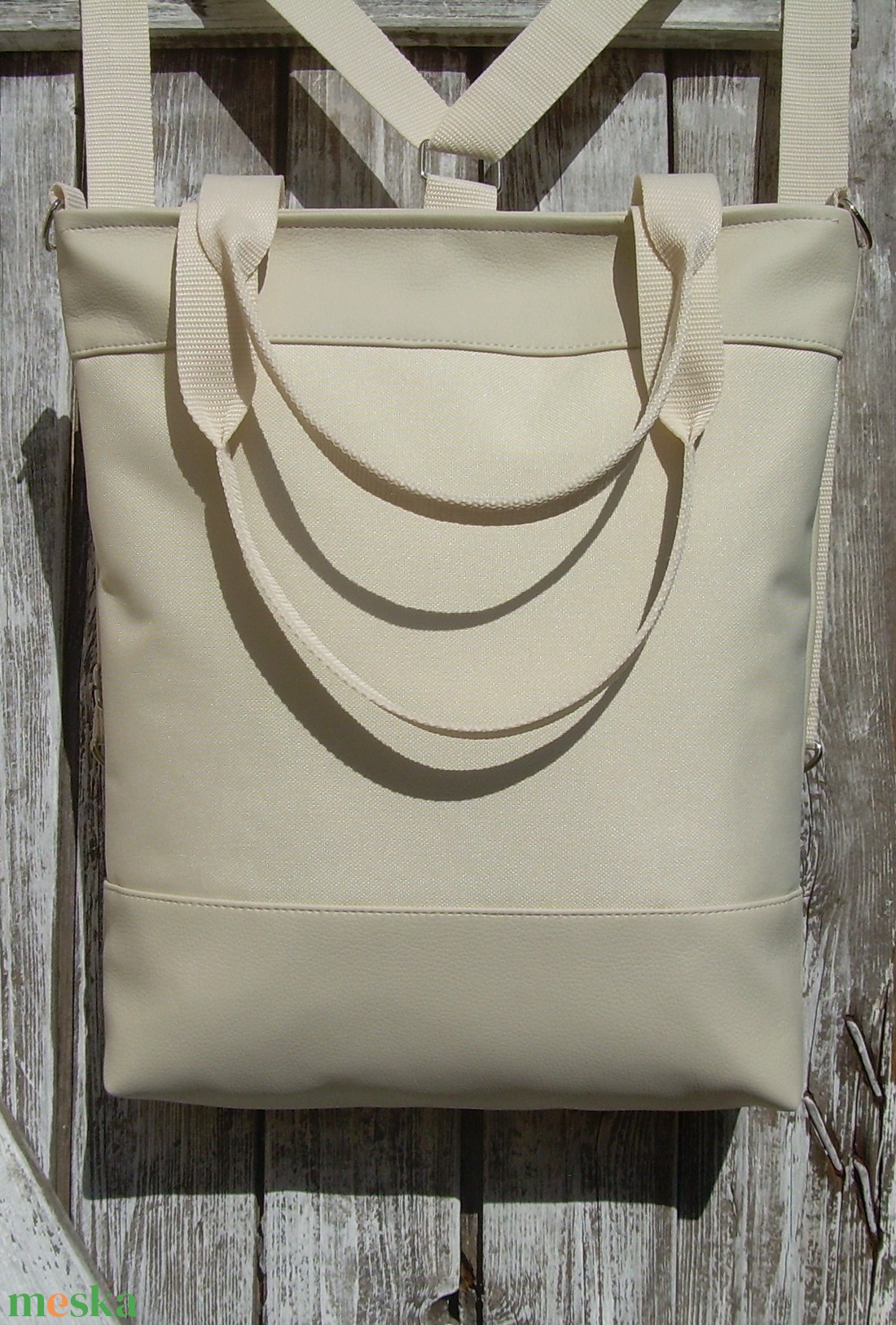 CITY BAG HÁTIZSÁK/OLDALTÁSKA/VÁLLTÁSKA : Bézs bőr cordurával - táska & tok - hátizsák - Meska.hu CITY BAG HÁTIZSÁK/OLDALTÁSKA/VÁLLTÁSKA : Bézs bőr cordurával - táska & tok - hátizsák - Meska.hu