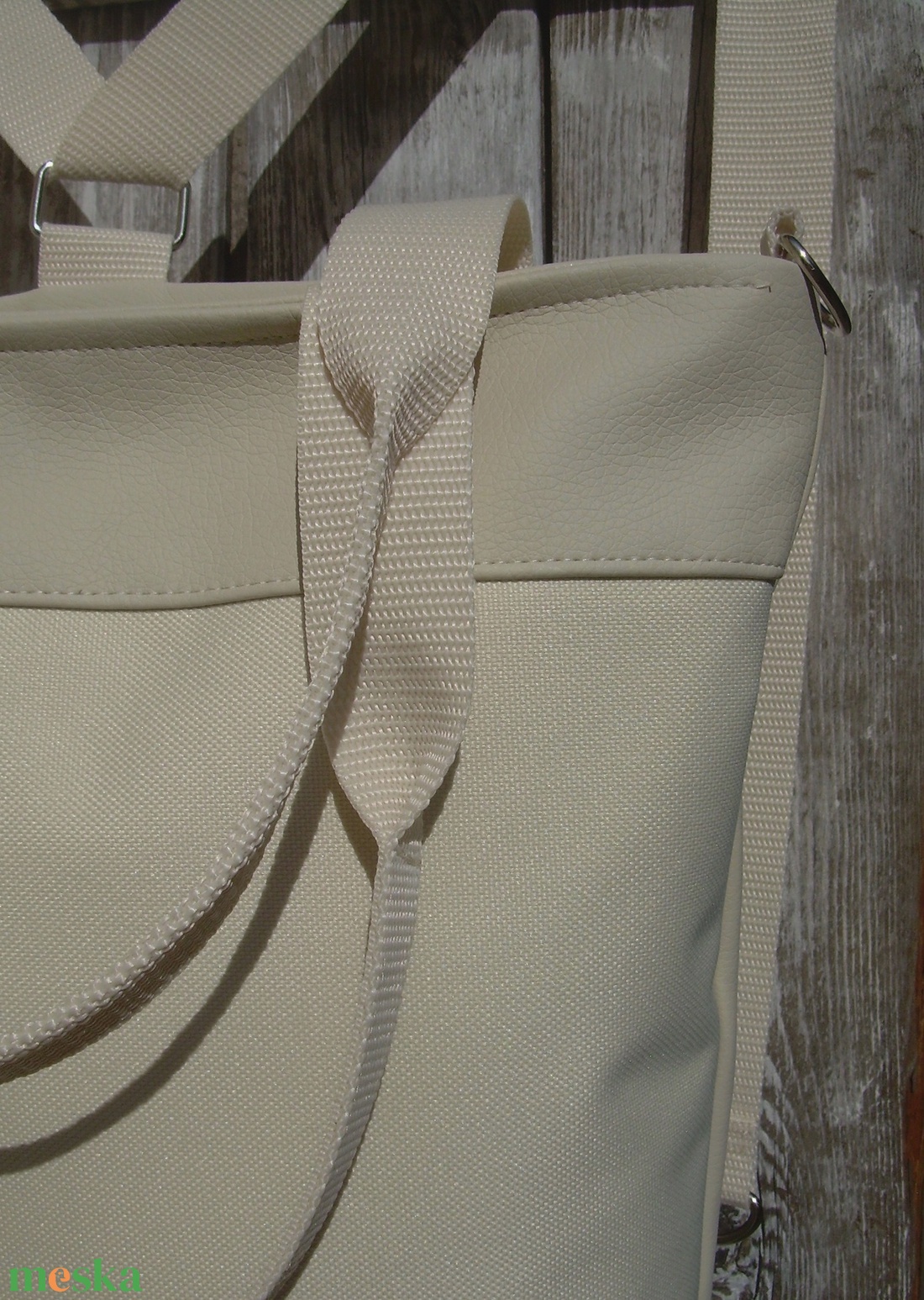 CITY BAG HÁTIZSÁK/OLDALTÁSKA/VÁLLTÁSKA : Bézs bőr cordurával - táska & tok - hátizsák - Meska.hu CITY BAG HÁTIZSÁK/OLDALTÁSKA/VÁLLTÁSKA : Bézs bőr cordurával - táska & tok - hátizsák - Meska.hu