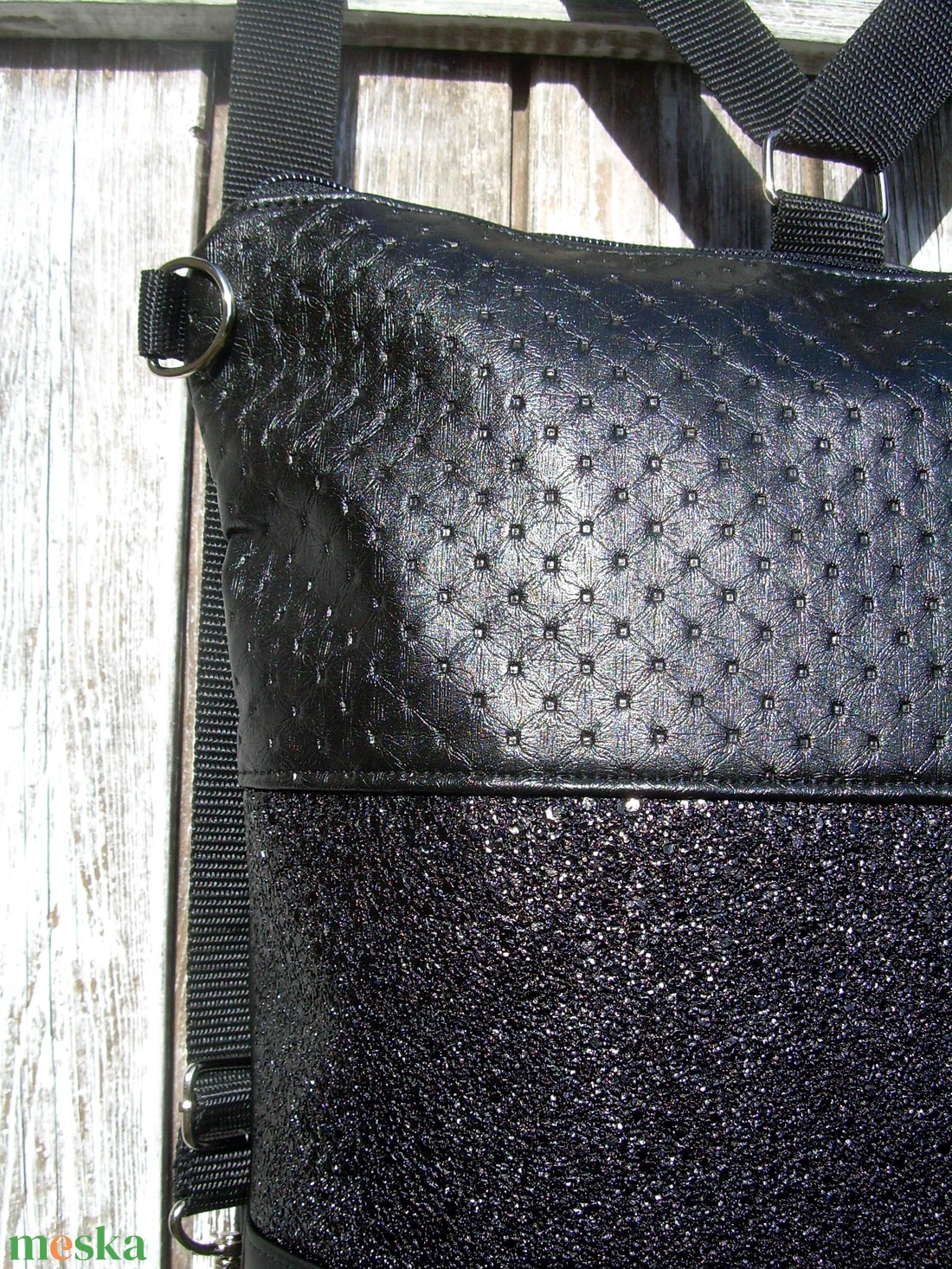 CITY BAG HÁTIZSÁK/OLDALTÁSKA : Fekete elegancia 4. - táska & tok - hátizsák - hátizsák - Meska.hu CITY BAG HÁTIZSÁK/OLDALTÁSKA : Fekete elegancia 4. - táska & tok - hátizsák - hátizsák - Meska.hu
