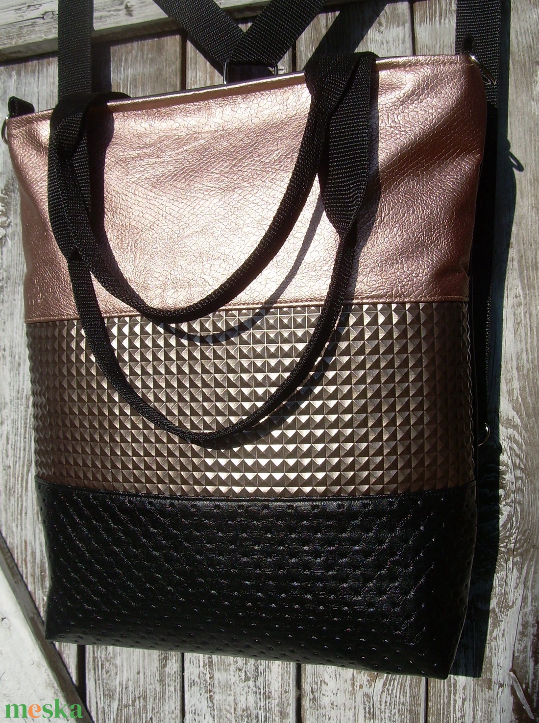  CITY BAG HÁTIZSÁK/OLDALTÁSKA/VÁLLTÁSKA : Fénylő elegancia 2. - táska & tok - hátizsák - hátizsák - Meska.hu