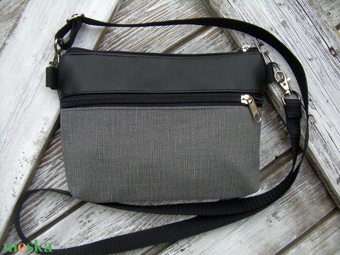 MINI CITY BAG/ÖVTÁSKA : Fekete szürke canvas vászonnal - táska & tok - övtáska - Meska.hu MINI CITY BAG/ÖVTÁSKA : Fekete szürke canvas vászonnal - táska & tok - övtáska - Meska.hu