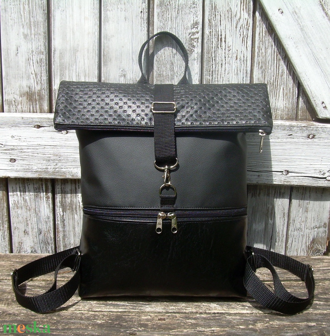 ROLL TOP CITY BAG : Variációk feketére 1. - táska & tok - hátizsák - roll top hátizsák - Meska.hu ROLL TOP CITY BAG : Variációk feketére 1. - táska & tok - hátizsák - roll top hátizsák - Meska.hu