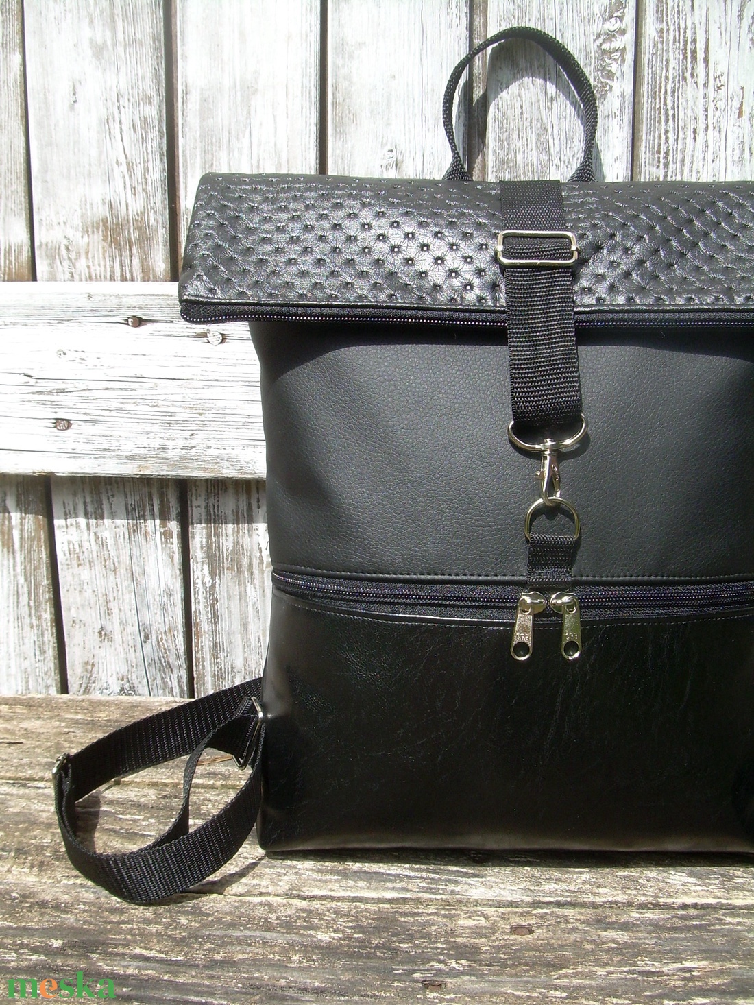 ROLL TOP CITY BAG : Variációk feketére 1. - táska & tok - hátizsák - roll top hátizsák - Meska.hu ROLL TOP CITY BAG : Variációk feketére 1. - táska & tok - hátizsák - roll top hátizsák - Meska.hu
