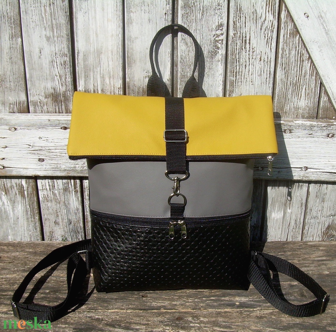 ROLL TOP CITY BAG : Variációk feketére sárgával és szürkével - táska & tok - hátizsák - roll top hátizsák - Meska.hu ROLL TOP CITY BAG : Variációk feketére sárgával és szürkével - táska & tok - hátizsák - roll top hátizsák - Meska.hu