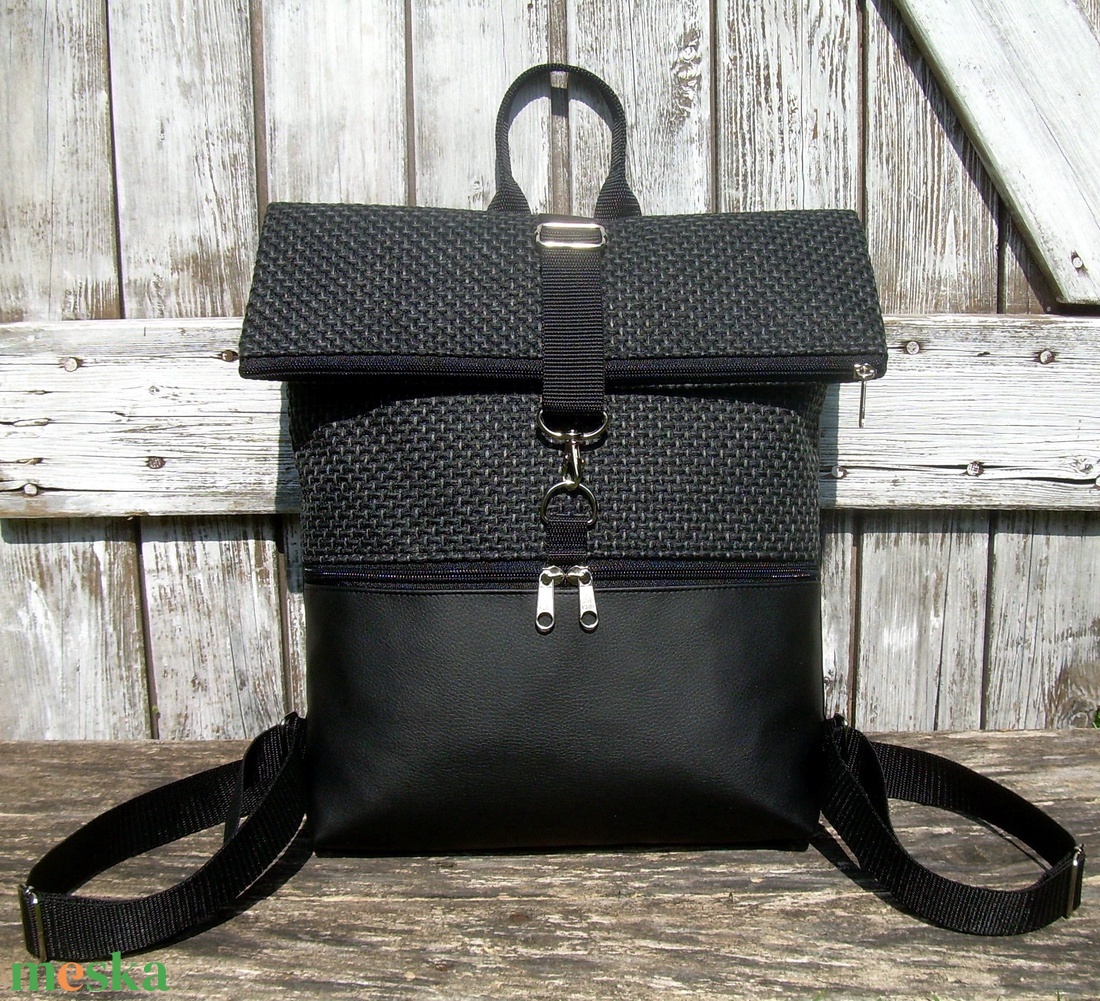 ROLL TOP CITY BAG : Variációk feketére szövettel - táska & tok - hátizsák - roll top hátizsák - Meska.hu ROLL TOP CITY BAG : Variációk feketére szövettel - táska & tok - hátizsák - roll top hátizsák - Meska.hu