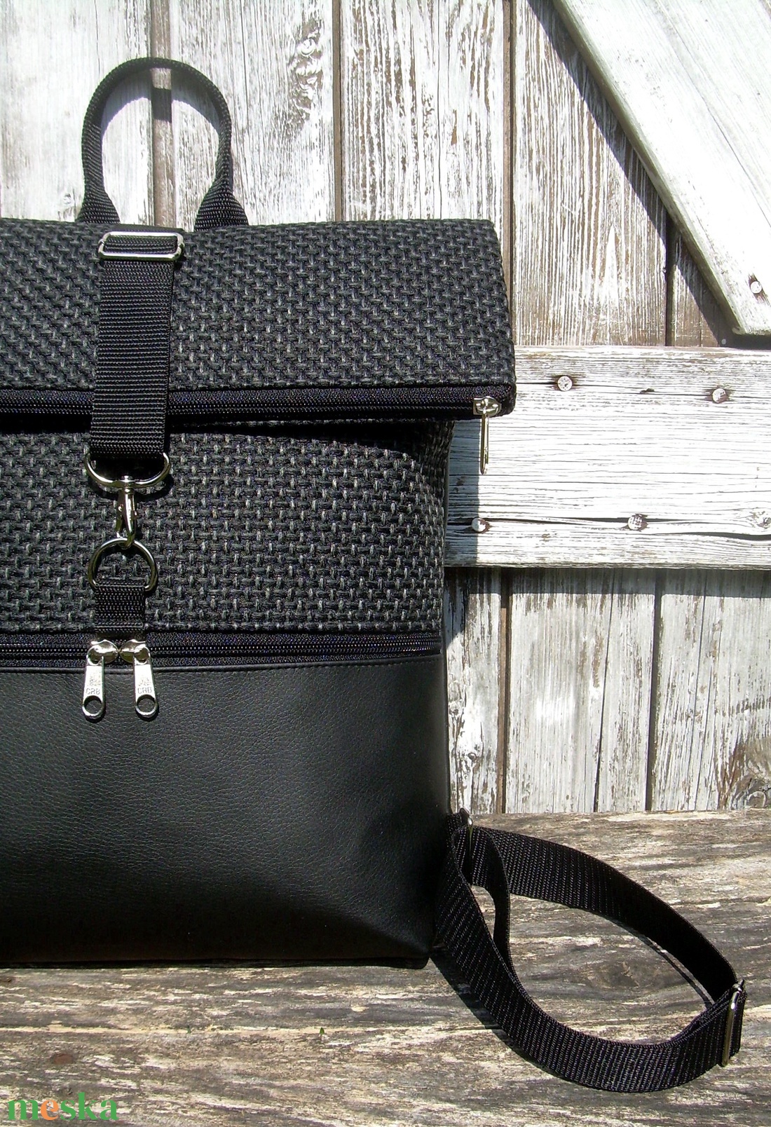 ROLL TOP CITY BAG : Variációk feketére szövettel - táska & tok - hátizsák - roll top hátizsák - Meska.hu ROLL TOP CITY BAG : Variációk feketére szövettel - táska & tok - hátizsák - roll top hátizsák - Meska.hu
