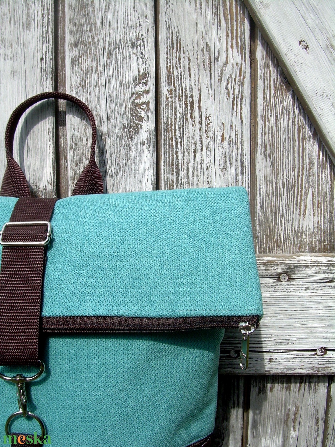 ROLL TOP CITY BAG : Variációk barnára türkizkékkel - táska & tok - hátizsák - roll top hátizsák - Meska.hu ROLL TOP CITY BAG : Variációk barnára türkizkékkel - táska & tok - hátizsák - roll top hátizsák - Meska.hu