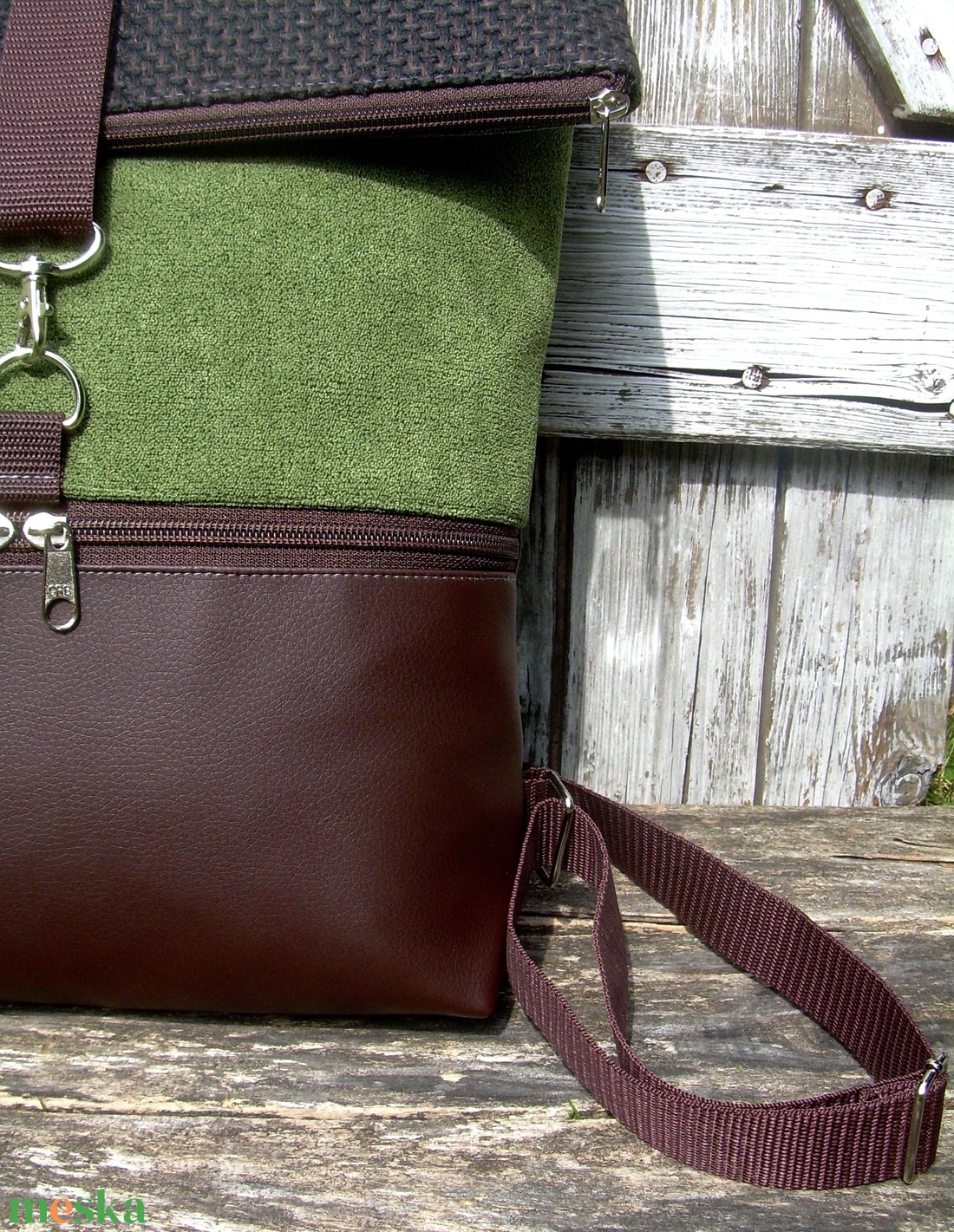 ROLL TOP CITY BAG : Variációk barna bőrre és szövetre 3. - táska & tok - hátizsák - roll top hátizsák - Meska.hu ROLL TOP CITY BAG : Variációk barna bőrre és szövetre 3. - táska & tok - hátizsák - roll top hátizsák - Meska.hu