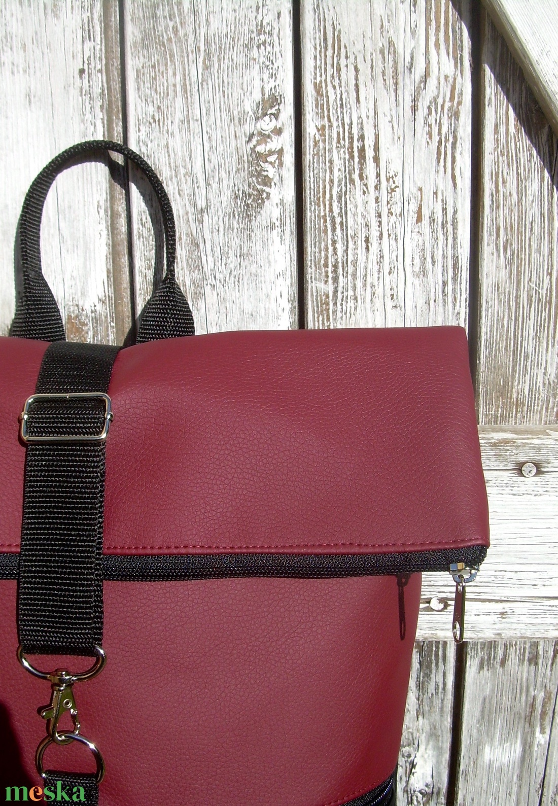 ROLL TOP CITY BAG : Variációk feketére és bordóra - táska & tok - hátizsák - hátizsák - Meska.hu ROLL TOP CITY BAG : Variációk feketére és bordóra - táska & tok - hátizsák - hátizsák - Meska.hu