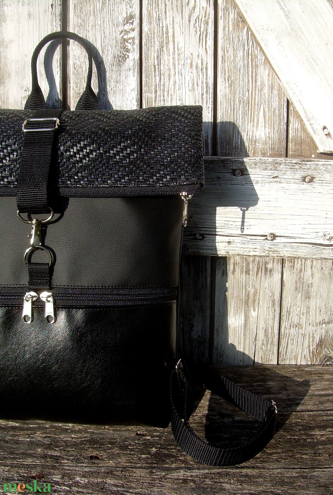 ROLL TOP CITY BAG :Elegáns fekete másképp - táska & tok - hátizsák - roll top hátizsák - Meska.hu ROLL TOP CITY BAG :Elegáns fekete másképp - táska & tok - hátizsák - roll top hátizsák - Meska.hu