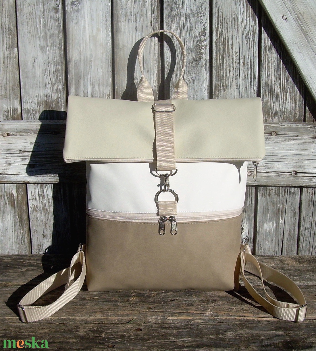 ROLL TOP CITY BAG : Variációk bézsre - táska & tok - hátizsák - roll top hátizsák - Meska.hu ROLL TOP CITY BAG : Variációk bézsre - táska & tok - hátizsák - roll top hátizsák - Meska.hu