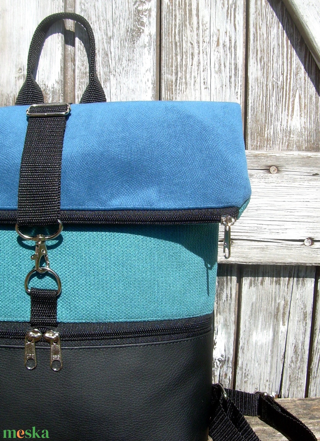 ROLL TOP CITY BAG : Variációk fekete bőrre és kék szövetre - táska & tok - hátizsák - roll top hátizsák - Meska.hu ROLL TOP CITY BAG : Variációk fekete bőrre és kék szövetre - táska & tok - hátizsák - roll top hátizsák - Meska.hu