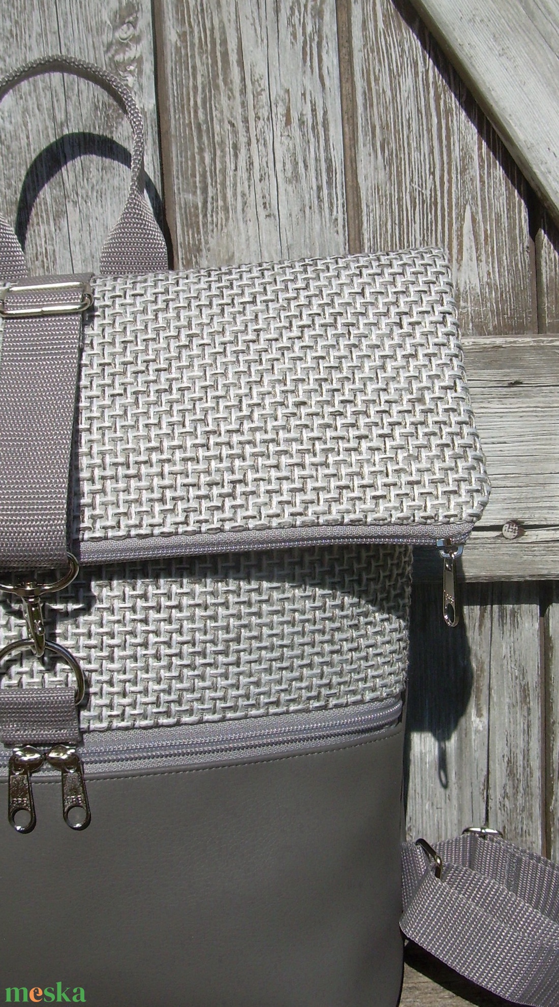 ROLL TOP CITY BAG : Variációk szürke bőrre és szövetre - táska & tok - hátizsák - roll top hátizsák - Meska.hu ROLL TOP CITY BAG : Variációk szürke bőrre és szövetre - táska & tok - hátizsák - roll top hátizsák - Meska.hu