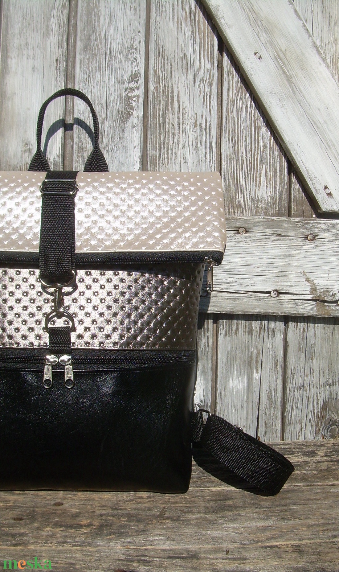 ROLL TOP CITY BAG : Metálos elegancia 4. - táska & tok - hátizsák - roll top hátizsák - Meska.hu ROLL TOP CITY BAG : Metálos elegancia 4. - táska & tok - hátizsák - roll top hátizsák - Meska.hu