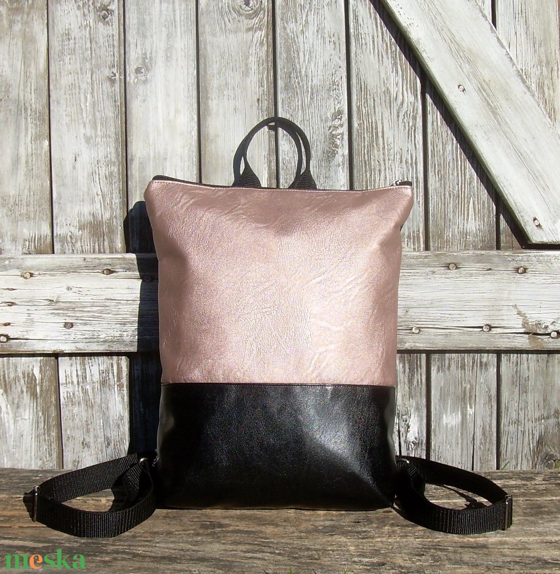 CITY BAG 2IN1 HÁTIZSÁK/OLDALTÁSKA : Variációk feketére metál rózsaszínnel - táska & tok - hátizsák - hátizsák - Meska.hu CITY BAG 2IN1 HÁTIZSÁK/OLDALTÁSKA : Variációk feketére metál rózsaszínnel - táska & tok - hátizsák - hátizsák - Meska.hu