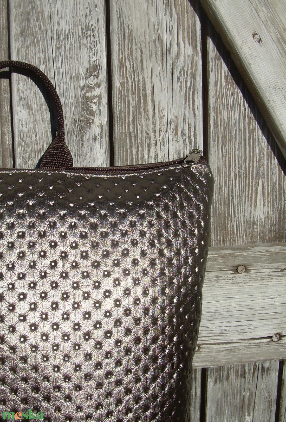 CITY BAG 2IN1 HÁTIZSÁK/OLDALTÁSKA : Metálos elegancia barnával - táska & tok - hátizsák - hátizsák - Meska.hu CITY BAG 2IN1 HÁTIZSÁK/OLDALTÁSKA : Metálos elegancia barnával - táska & tok - hátizsák - hátizsák - Meska.hu