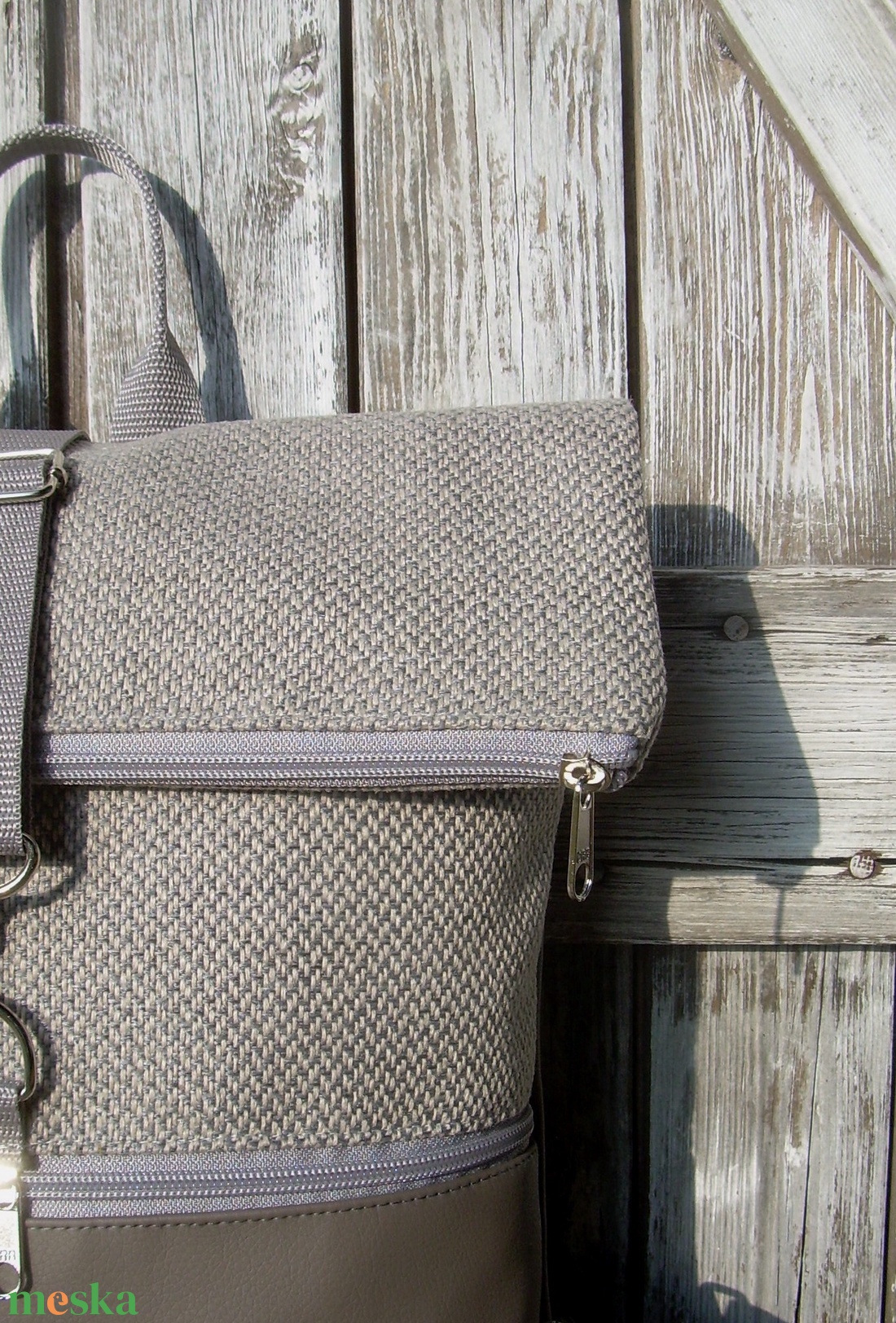 ROLL TOP CITY BAG : Variációk szürke bőrre és szövetre 3. - táska & tok - hátizsák - roll top hátizsák - Meska.hu ROLL TOP CITY BAG : Variációk szürke bőrre és szövetre 3. - táska & tok - hátizsák - roll top hátizsák - Meska.hu