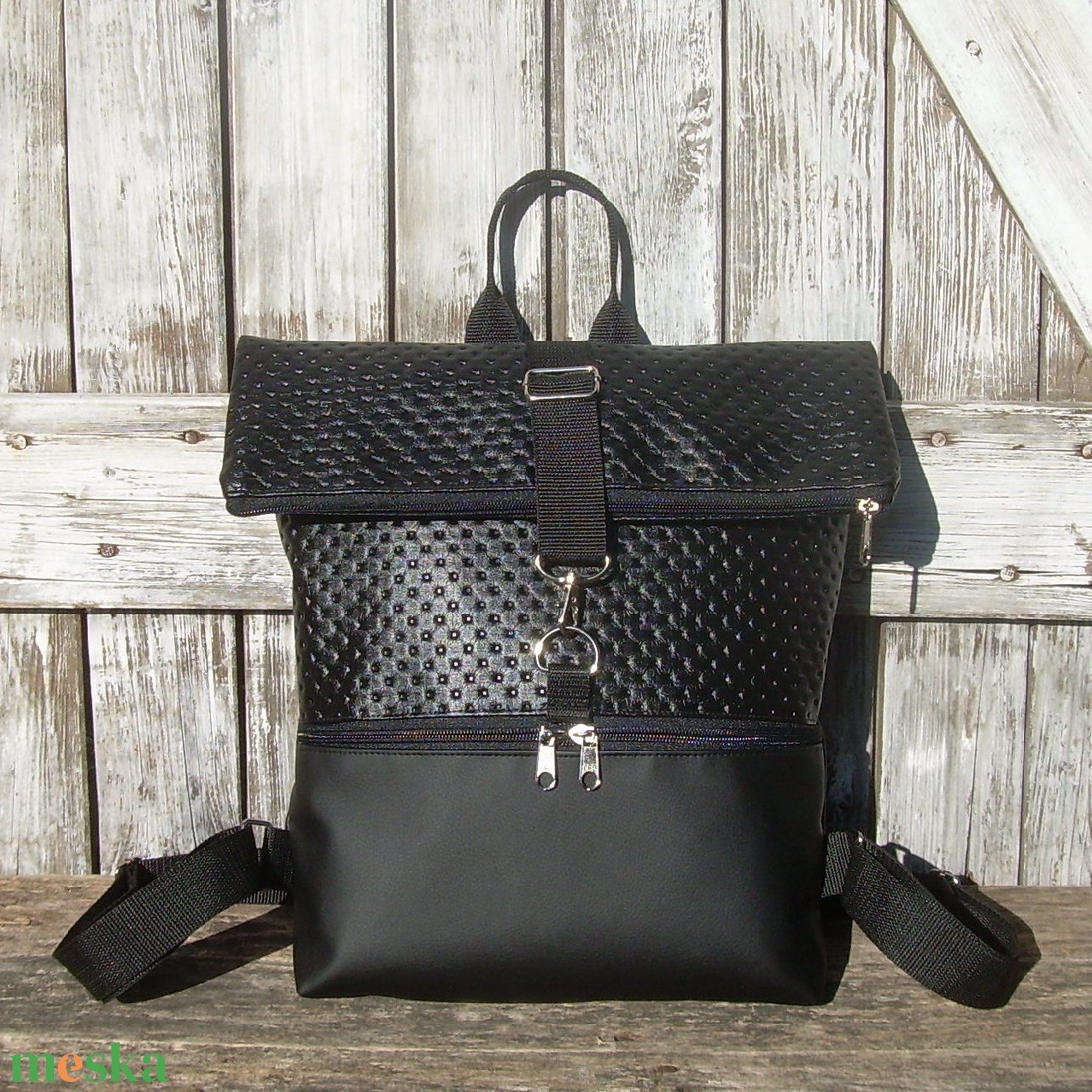ROLL TOP CITY BAG :Elegáns fekete másképp 2. - táska & tok - hátizsák - roll top hátizsák - Meska.hu ROLL TOP CITY BAG :Elegáns fekete másképp 2. - táska & tok - hátizsák - roll top hátizsák - Meska.hu