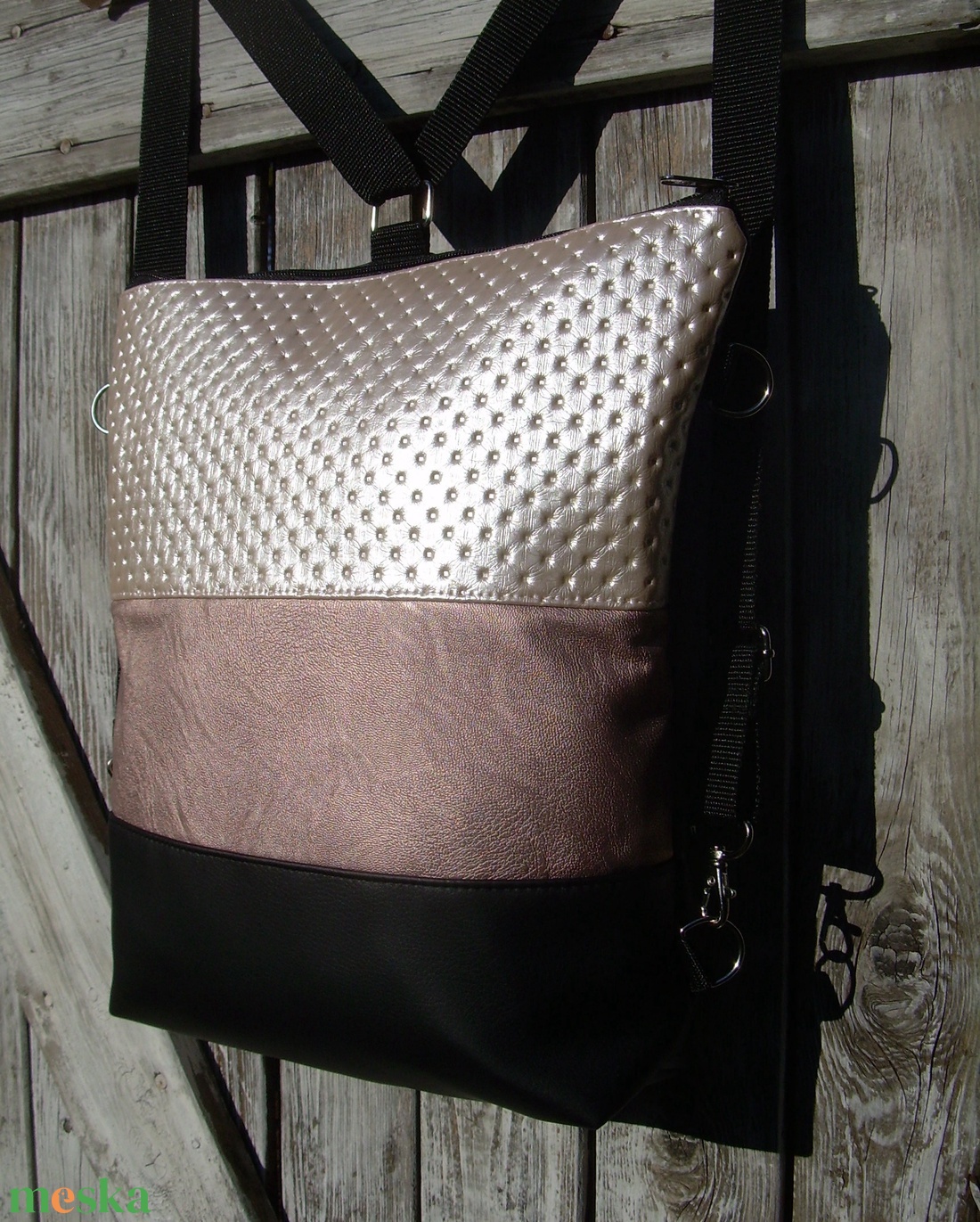 CITY BAG HÁTIZSÁK/OLDALTÁSKA : Metálos elegancia 4. - táska & tok - hátizsák - hátizsák - Meska.hu CITY BAG HÁTIZSÁK/OLDALTÁSKA : Metálos elegancia 4. - táska & tok - hátizsák - hátizsák - Meska.hu
