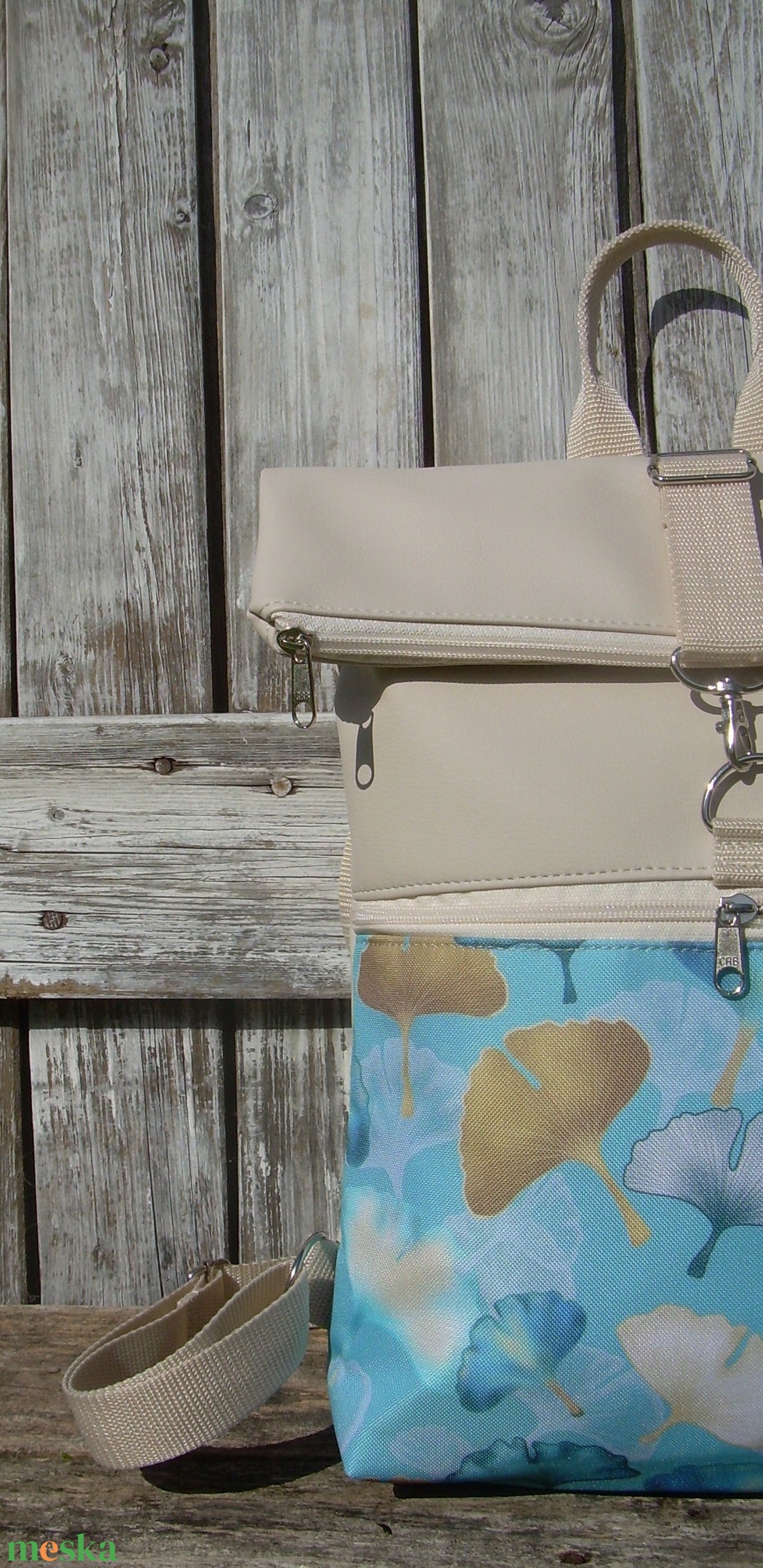 VÍZÁLLÓ ROLL TOP CITY BAG : Ginkgo levelek bézzsel - táska & tok - hátizsák - roll top hátizsák - Meska.hu VÍZÁLLÓ ROLL TOP CITY BAG : Ginkgo levelek bézzsel - táska & tok - hátizsák - roll top hátizsák - Meska.hu