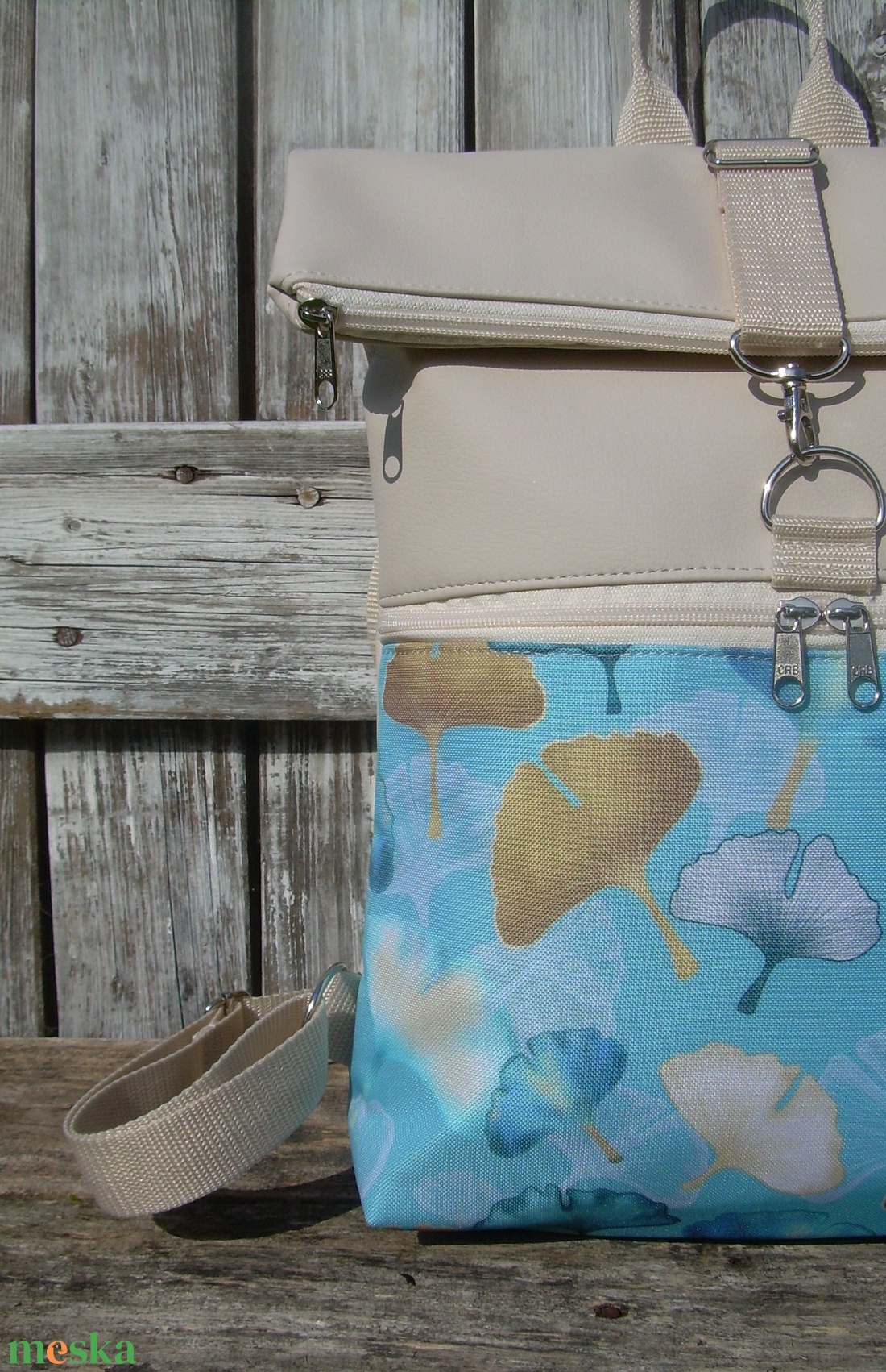 VÍZÁLLÓ ROLL TOP CITY BAG : Ginkgo levelek bézzsel - táska & tok - hátizsák - roll top hátizsák - Meska.hu VÍZÁLLÓ ROLL TOP CITY BAG : Ginkgo levelek bézzsel - táska & tok - hátizsák - roll top hátizsák - Meska.hu