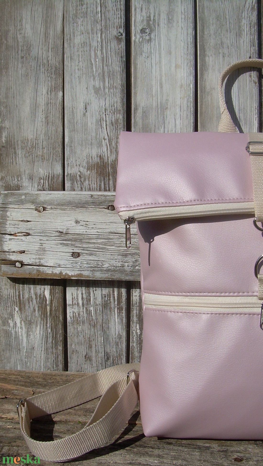 KÉSZLETEN! - ROLL TOP CITY BAG : Púder gyöngyház rózsaszín - táska & tok - hátizsák - roll top hátizsák - Meska.hu KÉSZLETEN! - ROLL TOP CITY BAG : Púder gyöngyház rózsaszín - táska & tok - hátizsák - roll top hátizsák - Meska.hu