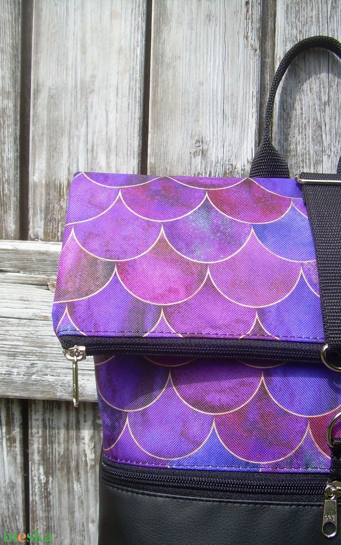 VÍZÁLLÓ ROLL TOP CITY BAG : Variációk feketére és lilára - táska & tok - hátizsák - roll top hátizsák - Meska.hu VÍZÁLLÓ ROLL TOP CITY BAG : Variációk feketére és lilára - táska & tok - hátizsák - roll top hátizsák - Meska.hu
