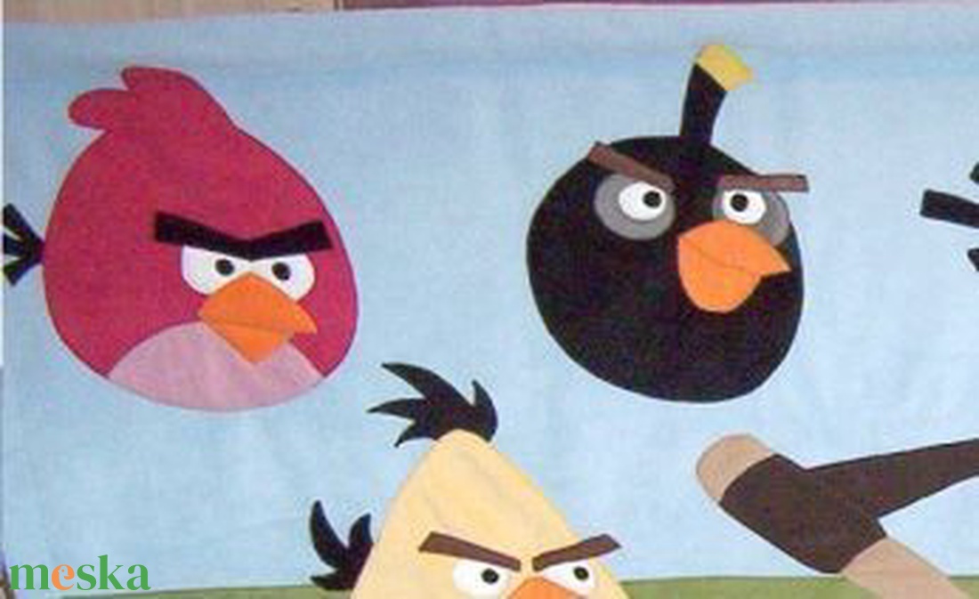 Figurás Falvédő - Angry Birds - Mérges madarak - baba - mama - babaszoba dekoráció - falvédő gyerekszobába - Meska.hu