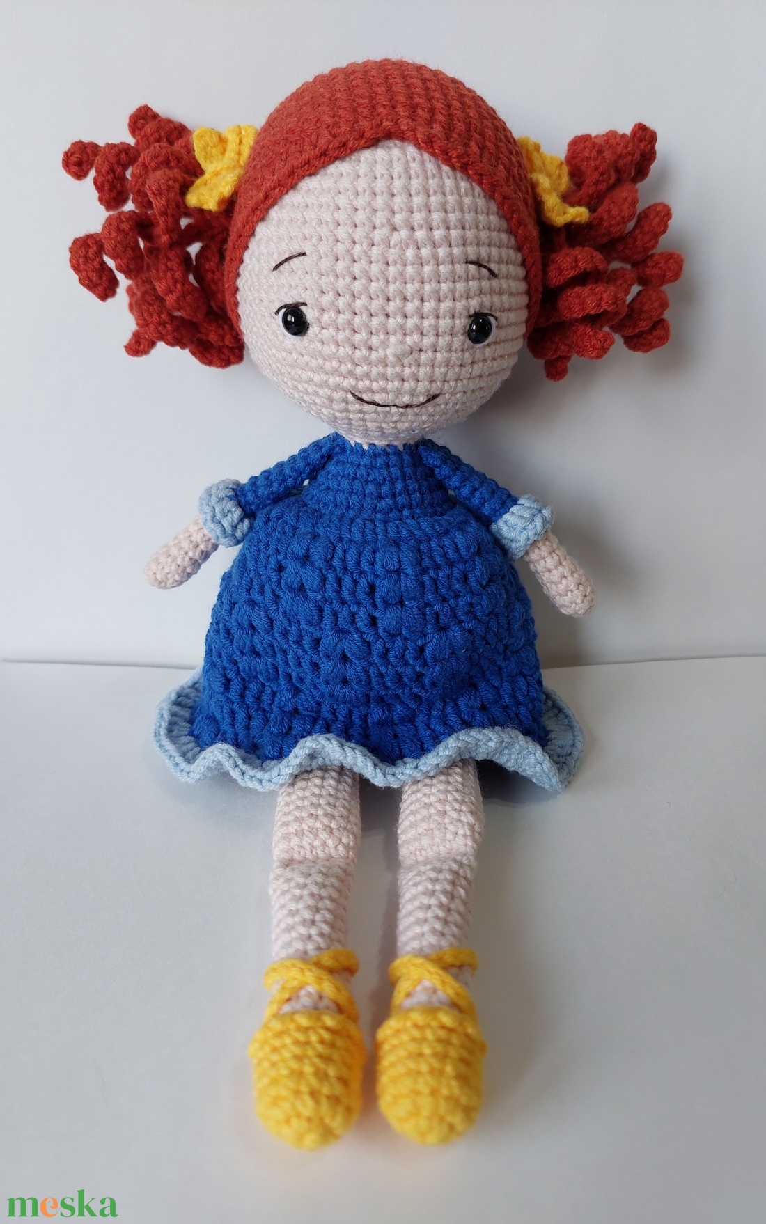 Horgolt kislány játékbaba - amigurumi - játék & sport - plüssállat & játékfigura - ember - Meska.hu