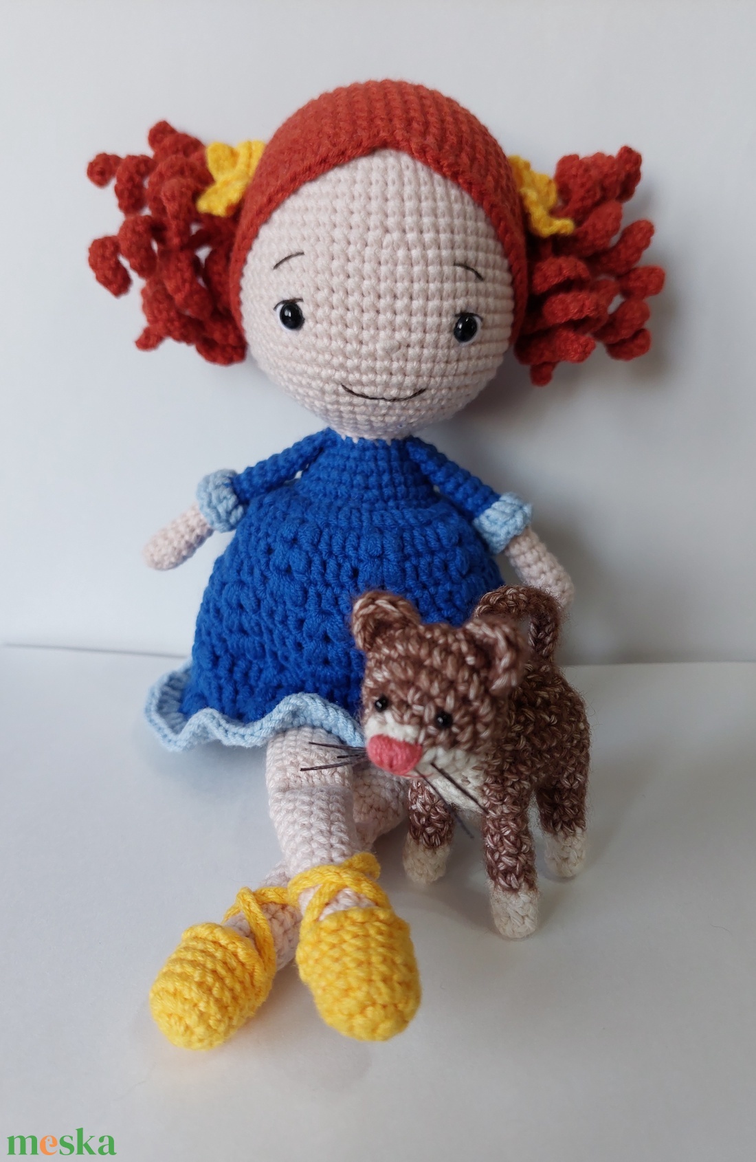 Horgolt kislány játékbaba - amigurumi - játék & sport - plüssállat & játékfigura - ember - Meska.hu