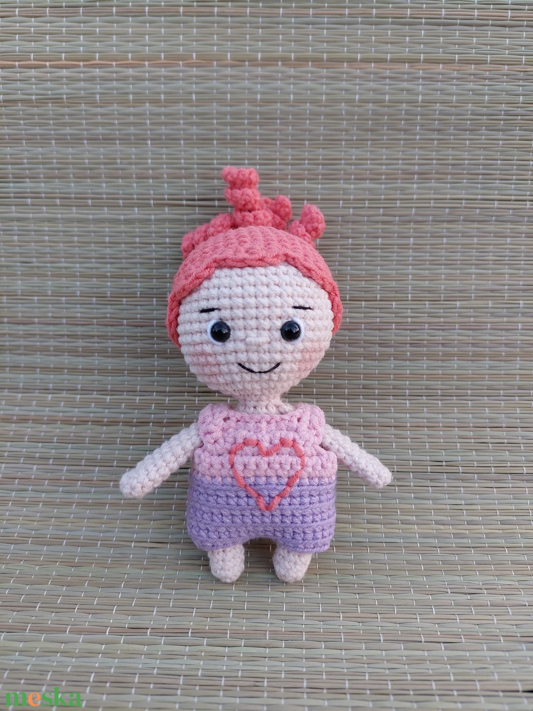 Horgolt kislány játékbaba - amigurumi - játék & sport - plüssállat & játékfigura - ember - Meska.hu