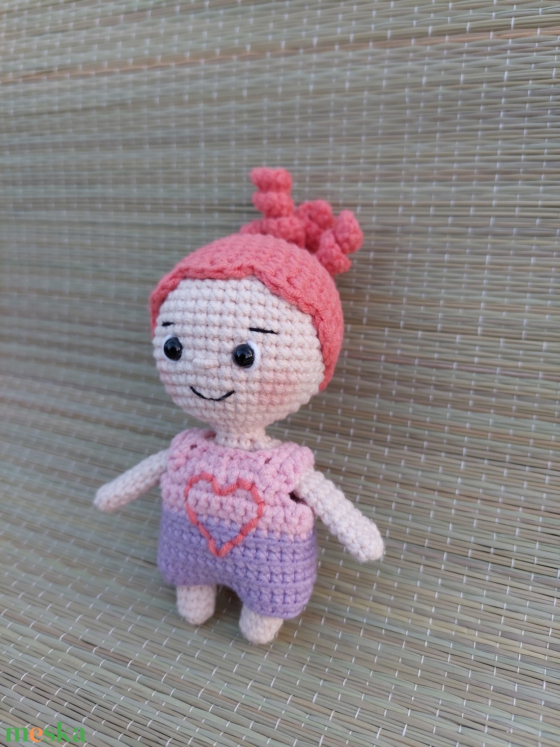 Horgolt kislány játékbaba - amigurumi - játék & sport - plüssállat & játékfigura - ember - Meska.hu