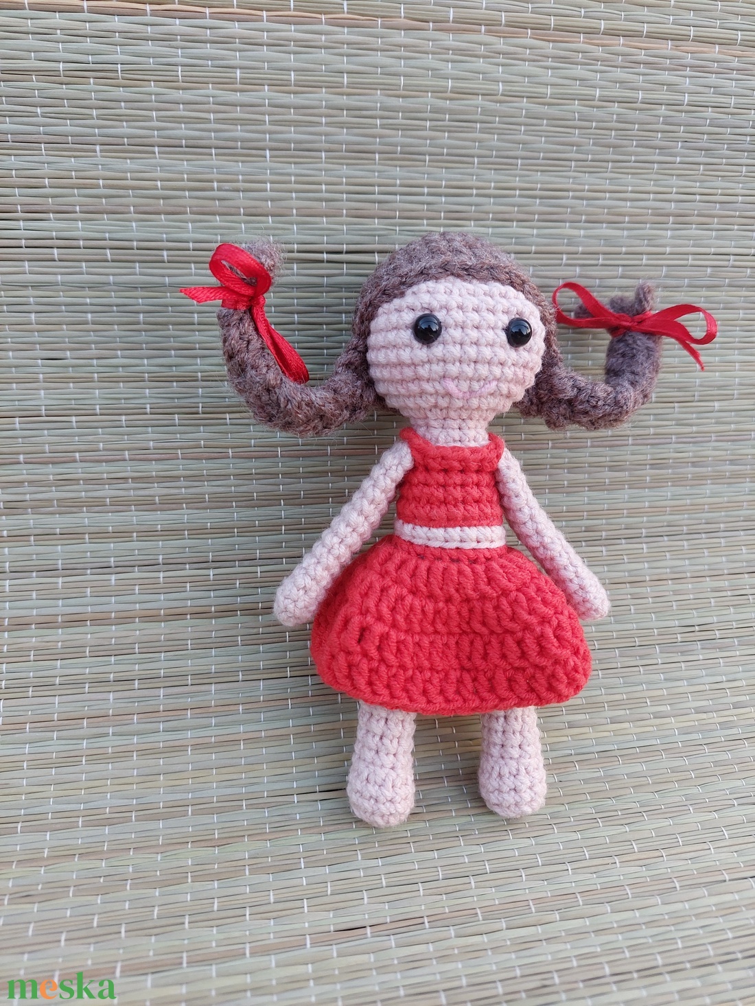 Horgolt kislány játékbaba - amigurumi - játék & sport - plüssállat & játékfigura - ember - Meska.hu