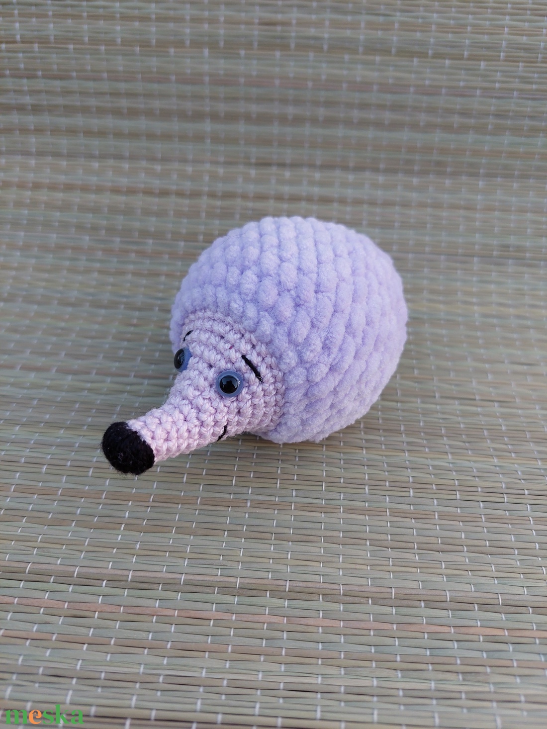 Horgolt lila sün - amigurumi - játék & sport - plüssállat & játékfigura - süni - Meska.hu