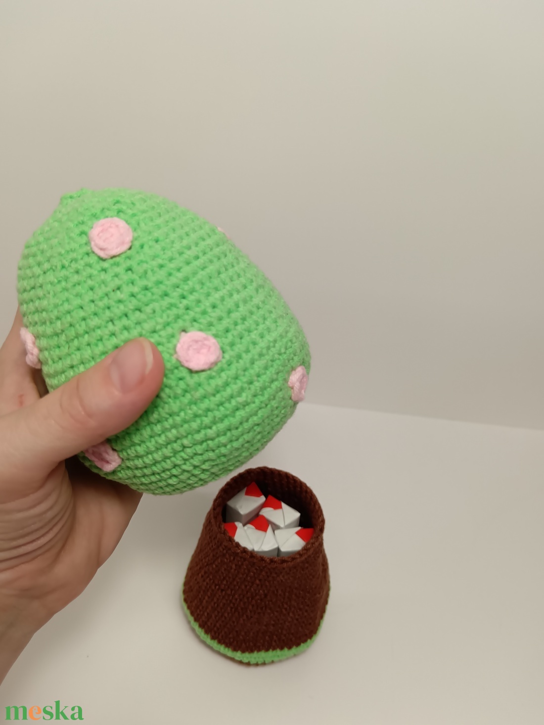 Virágos  fa meglepetéssel amigurumi minta - diy (csináld magad) - szabásminta, útmutató - horgolási minta - Meska.hu
