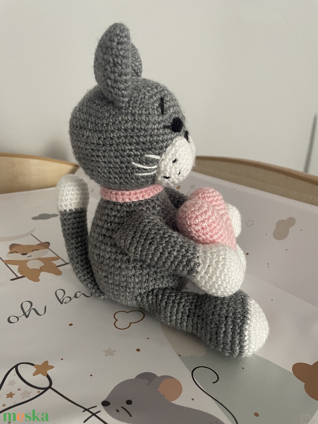 Amigurumi cica - játék & sport - plüssállat & játékfigura - cica - Meska.hu