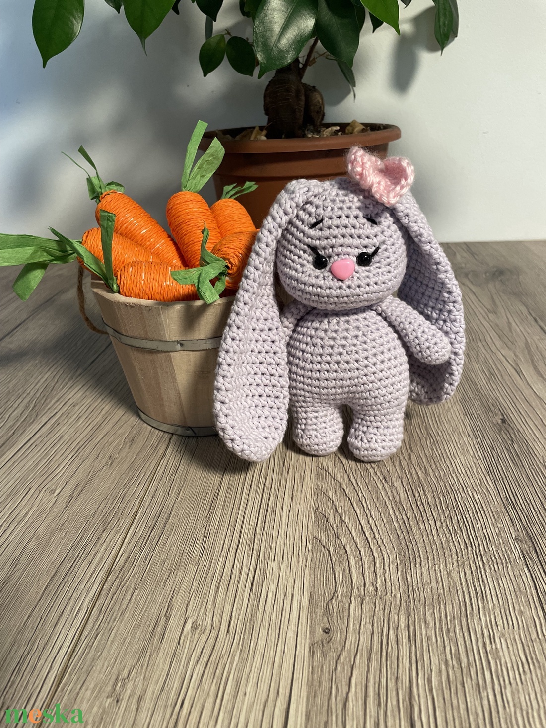 Amigurumi nyuszi masnival - játék & sport - plüssállat & játékfigura - nyuszi - Meska.hu Amigurumi nyuszi masnival - játék & sport - plüssállat & játékfigura - nyuszi - Meska.hu
