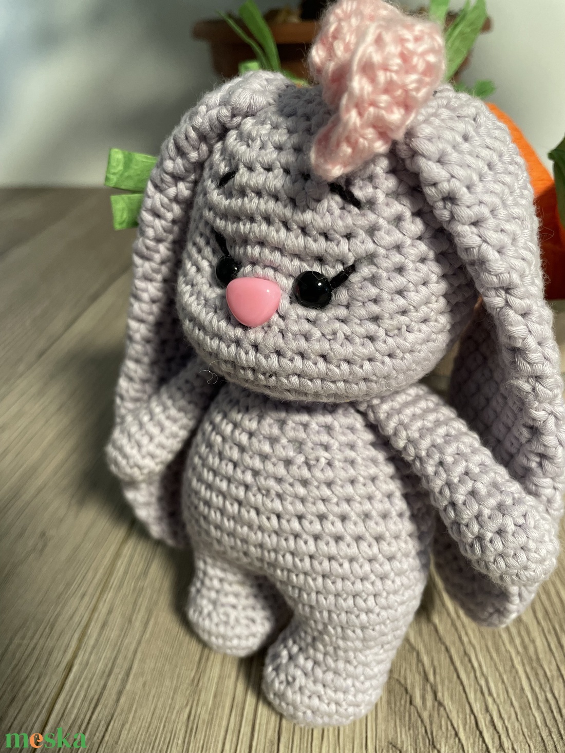 Amigurumi nyuszi masnival - játék & sport - plüssállat & játékfigura - nyuszi - Meska.hu Amigurumi nyuszi masnival - játék & sport - plüssállat & játékfigura - nyuszi - Meska.hu