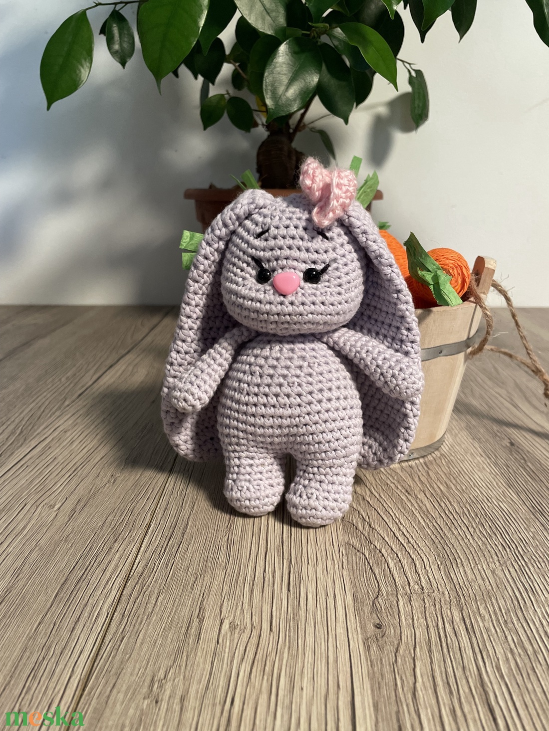 Amigurumi nyuszi masnival - játék & sport - plüssállat & játékfigura - nyuszi - Meska.hu Amigurumi nyuszi masnival - játék & sport - plüssállat & játékfigura - nyuszi - Meska.hu