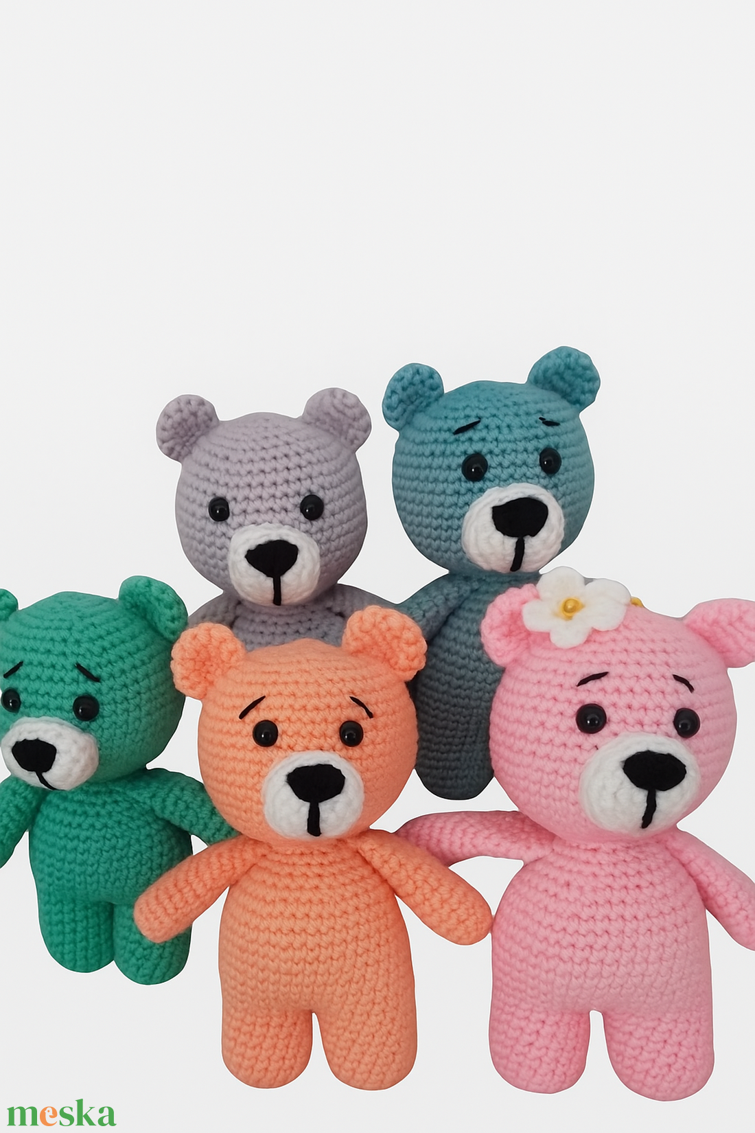Amigurumi színes macik - játék & sport - plüssállat & játékfigura - maci - Meska.hu Amigurumi színes macik - játék & sport - plüssállat & játékfigura - maci - Meska.hu