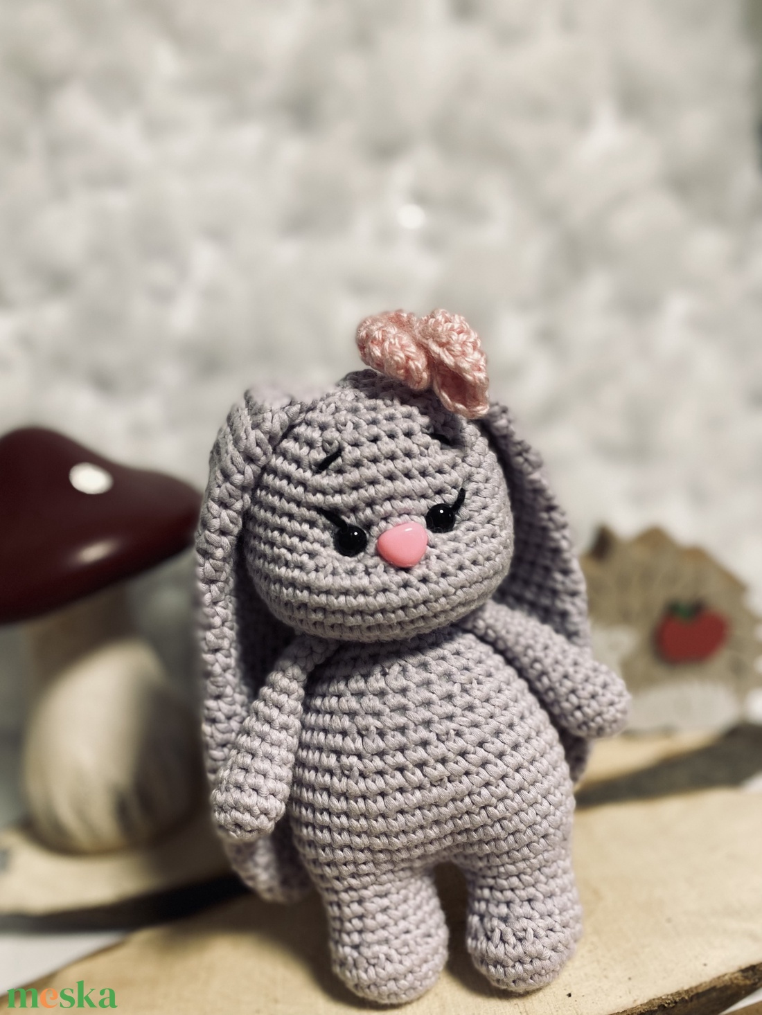 Amigurumi nyuszi masnival - játék & sport - plüssállat & játékfigura - nyuszi - Meska.hu Amigurumi nyuszi masnival - játék & sport - plüssállat & játékfigura - nyuszi - Meska.hu