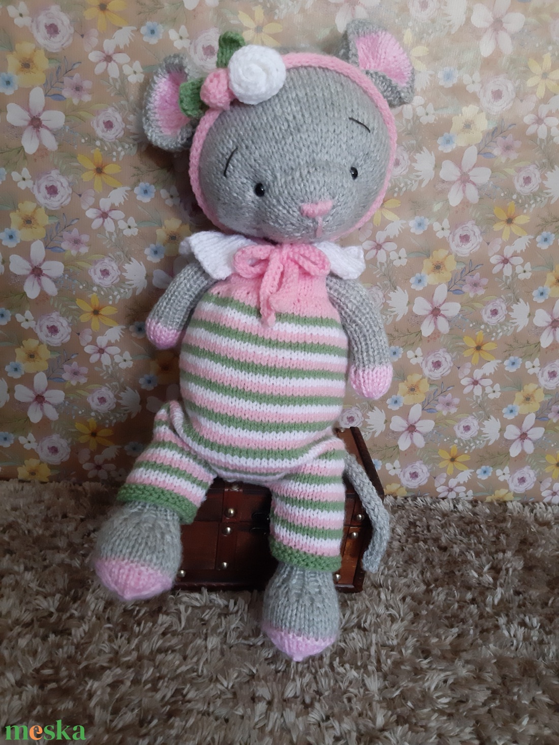 Kötött egérke - játék & sport - plüssállat & játékfigura - egér - Meska.hu