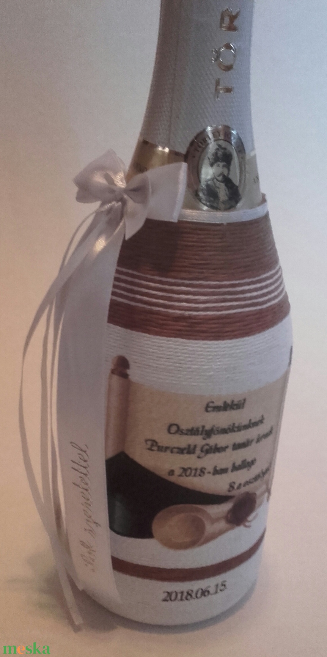 Ballagási díszüveg � egyedi felirattal, emlék ajándék tanároknak - otthon & életmód - dekoráció - asztal és polc dekoráció - díszüveg - Meska.hu