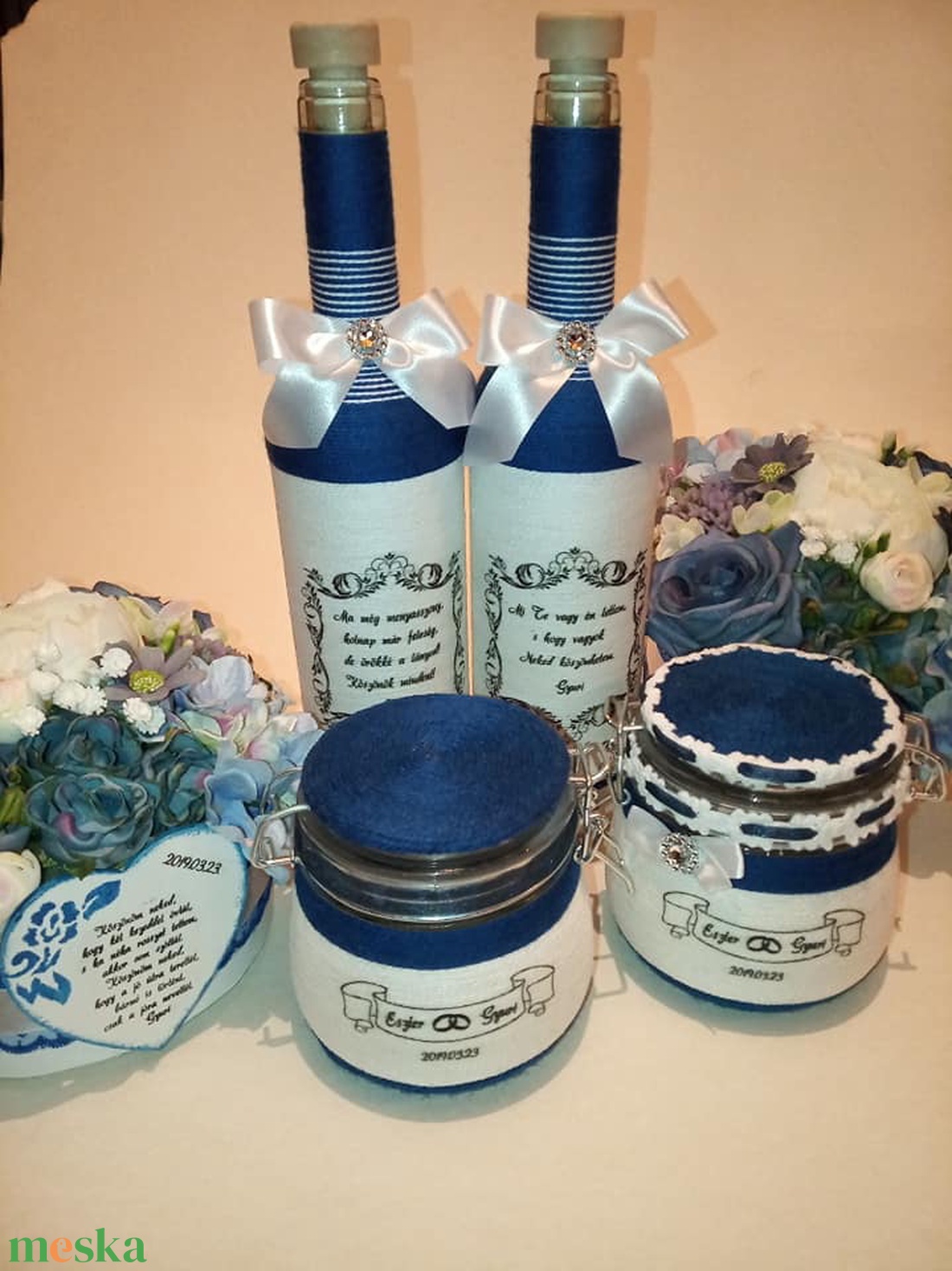 Szülőköszöntő díszüveg � egyedi esküvői ajándék édesanyáknak, nagymamáknak - esküvő - emlék & ajándék - szülőköszöntő ajándék - Meska.hu