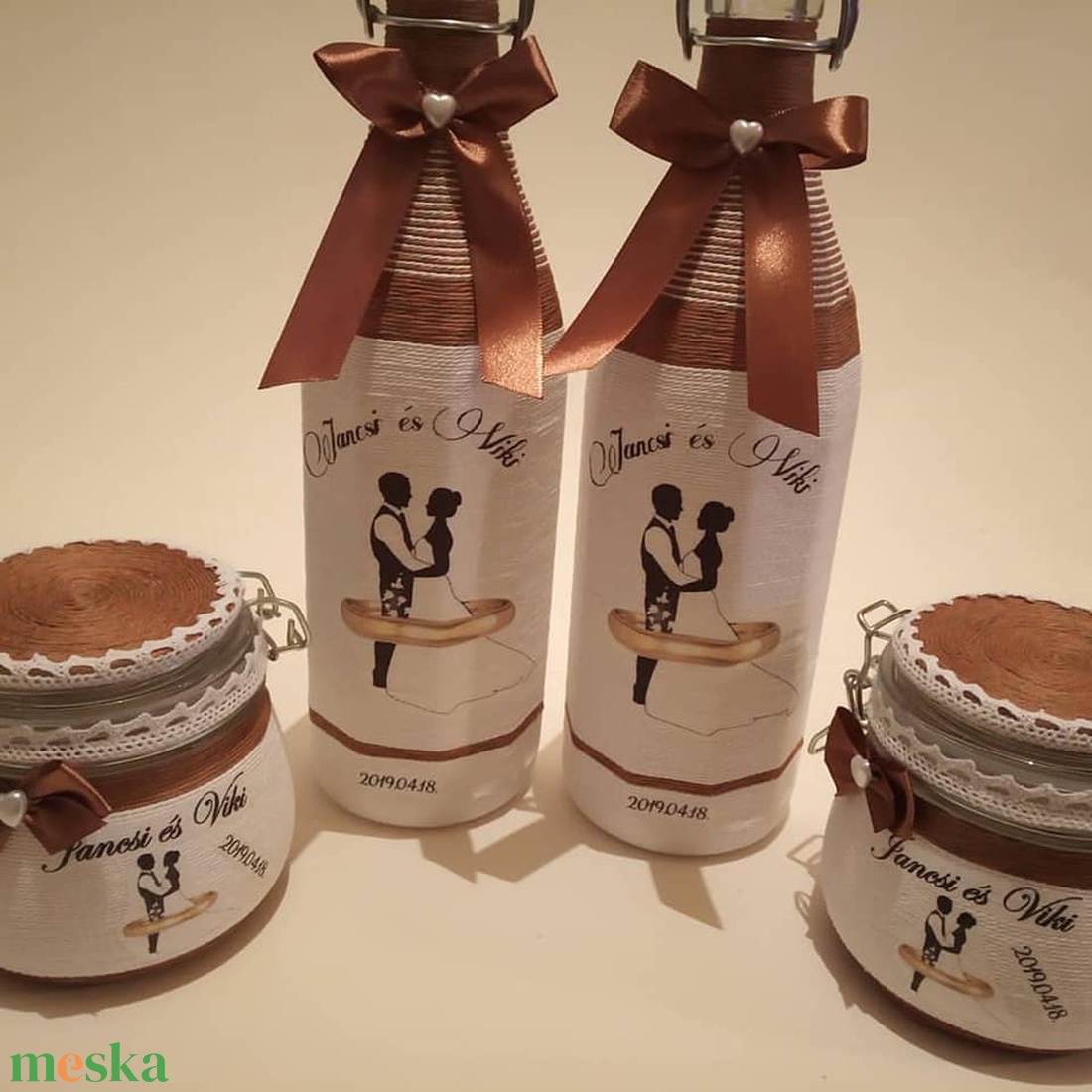 Szülőköszöntő díszüveg � egyedi esküvői ajándék édesanyáknak, nagymamáknak - esküvő - emlék & ajándék - szülőköszöntő ajándék - Meska.hu