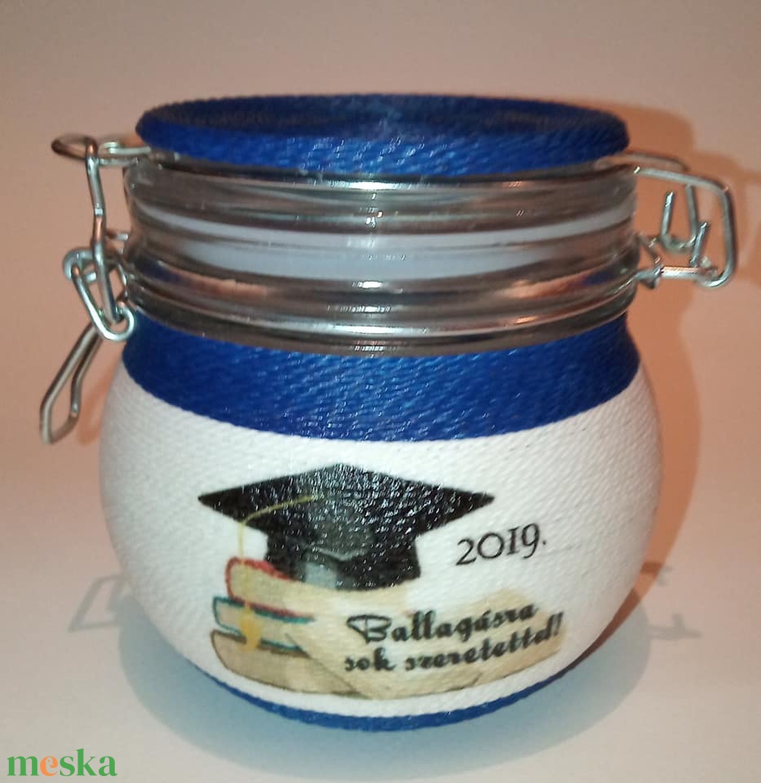 Pénzátadó csatosüveg ballagásra, születésnapra... - otthon & életmód - papír, írószer - ajándékozás kellékei - pénzátadó doboz - Meska.hu