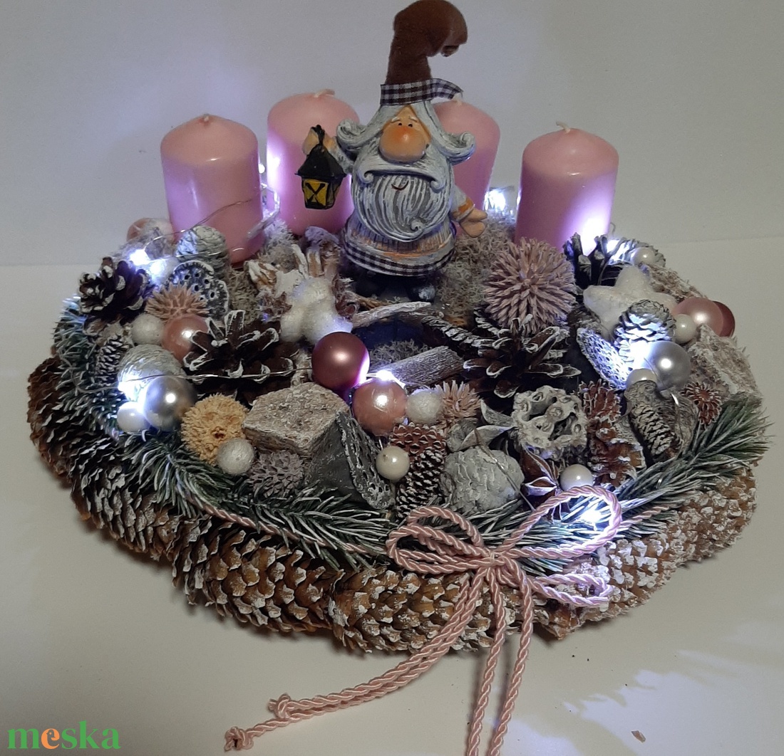 Adventi asztaldísz lámpás manóval - karácsony - adventi díszek - adventi koszorú - Meska.hu Adventi asztaldísz lámpás manóval - karácsony - adventi díszek - adventi koszorú - Meska.hu
