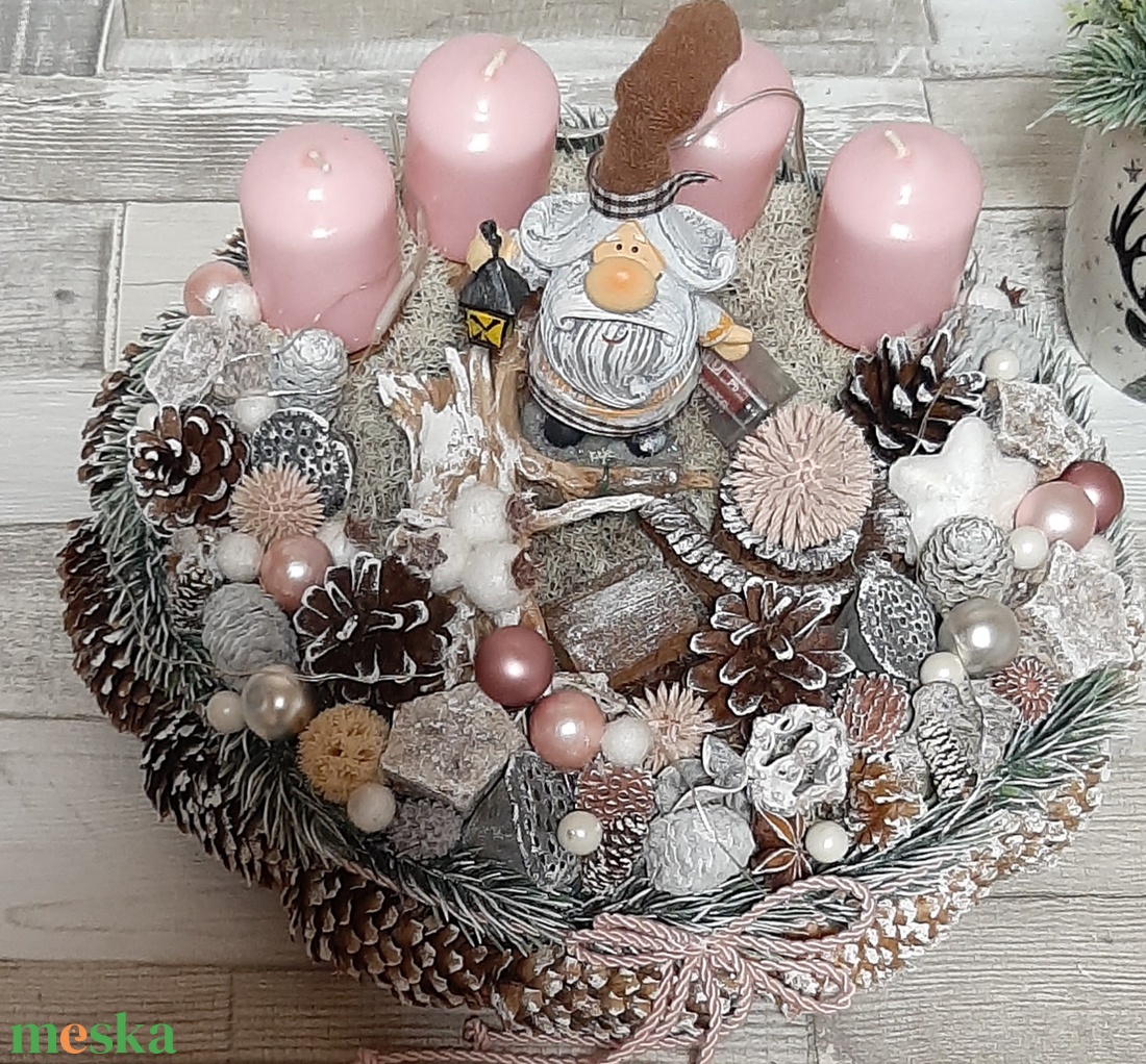 Adventi asztaldísz lámpás manóval - karácsony - adventi díszek - adventi koszorú - Meska.hu Adventi asztaldísz lámpás manóval - karácsony - adventi díszek - adventi koszorú - Meska.hu